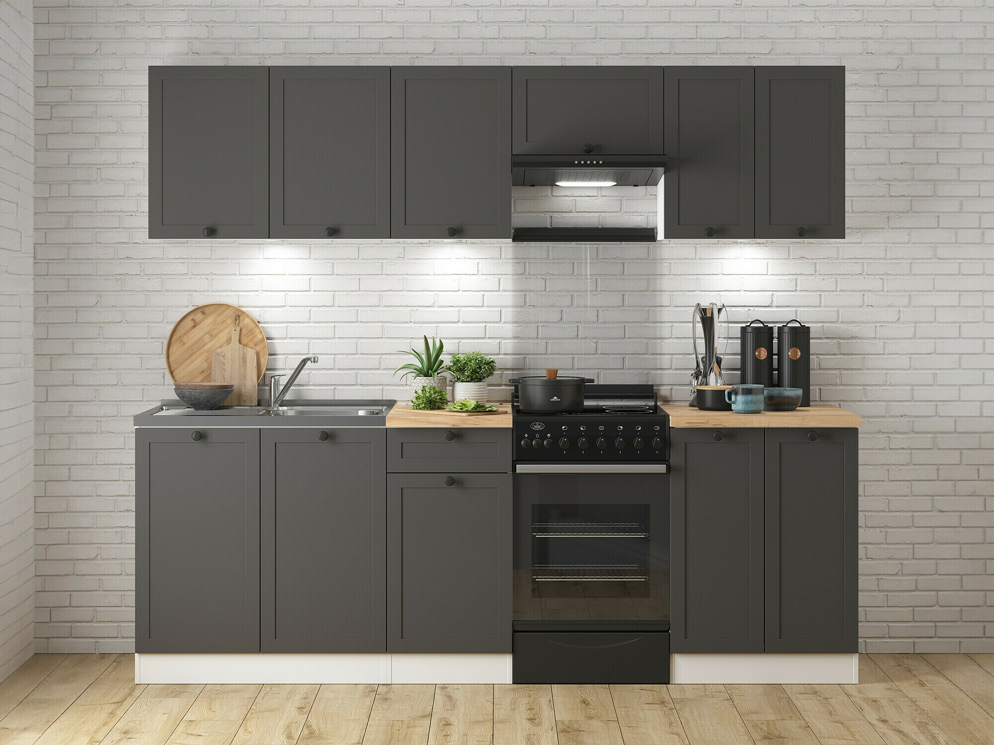 Modular wall cabinet Classic Grey 110