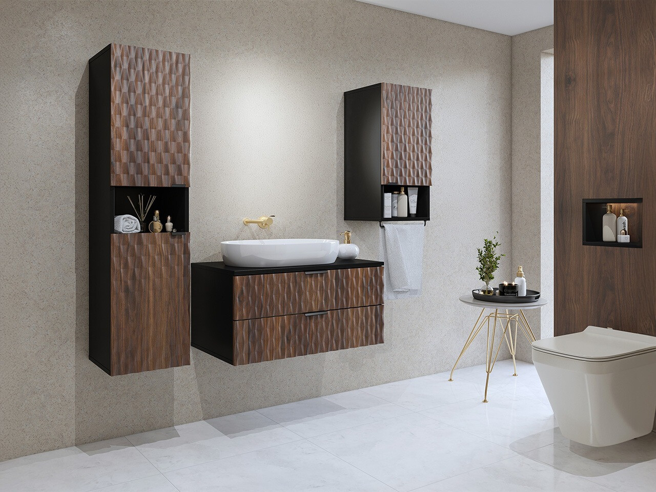 Wall-mounted bathroom cabinet Elitese 100