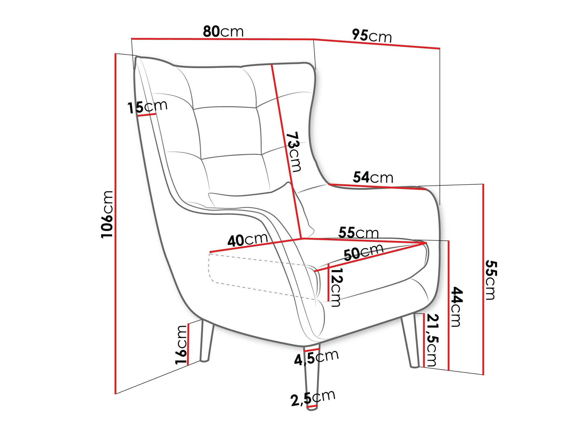 Πολυθρόνα Comfivo Ulmus III (Poso 100)