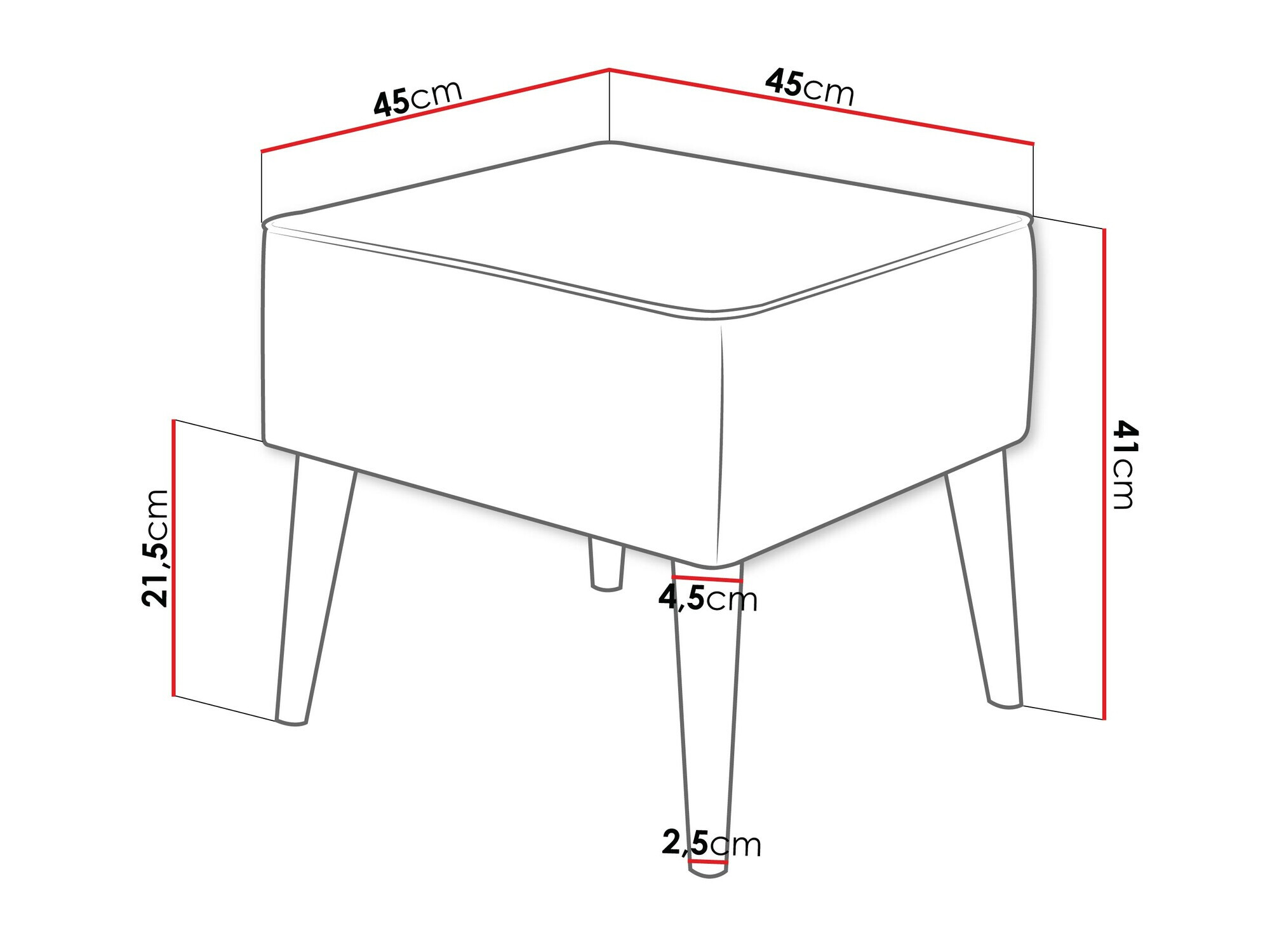Σκαμπό σαλονιού Comfivo Ulmus IV (Poso 100)
