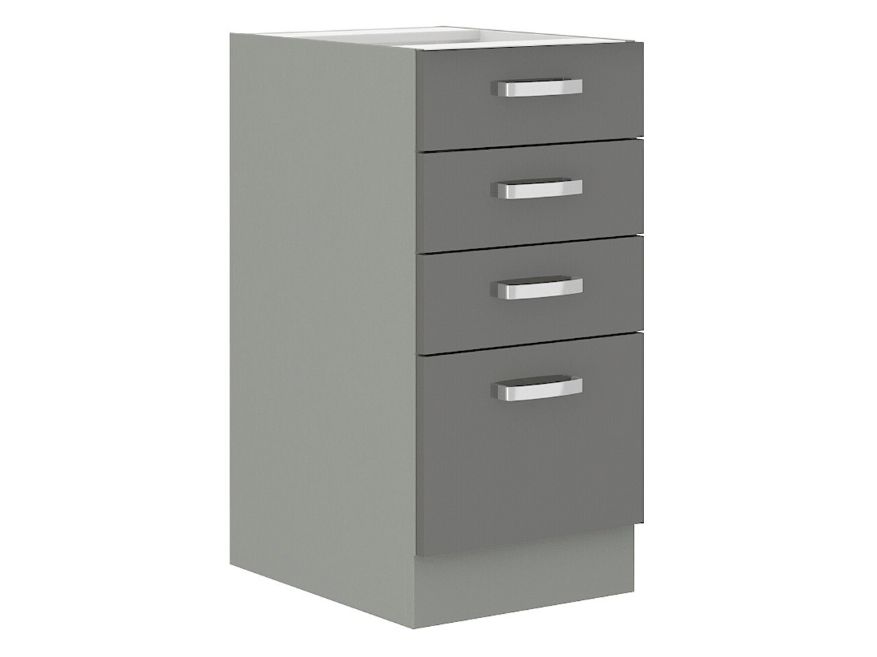 Modular cabinet with drawers Multi Grey 122