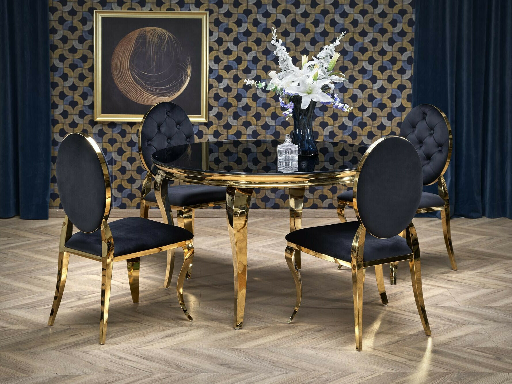 Dining set Houston 1828 (Black)