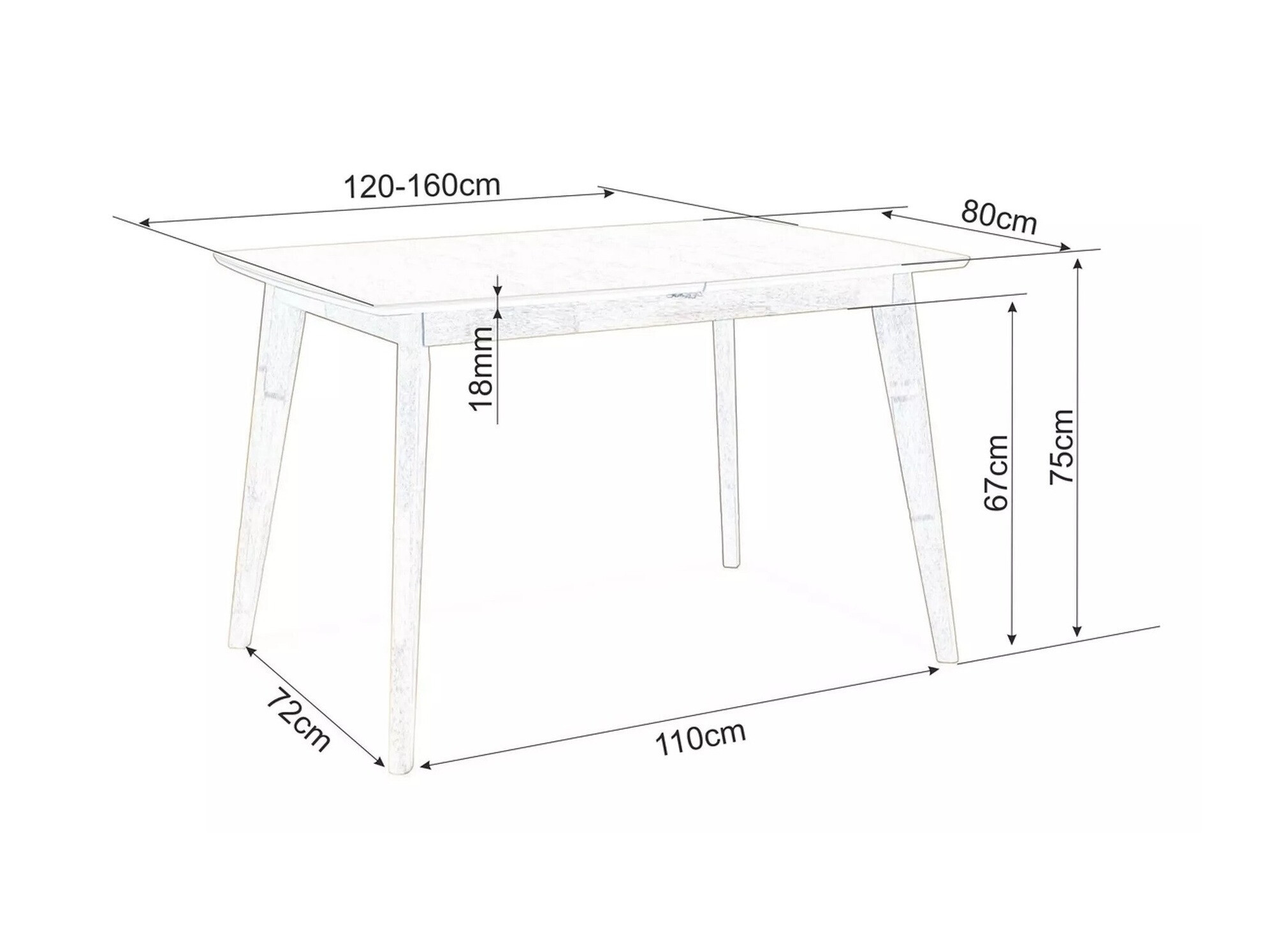 Τραπέζι Detroit 505