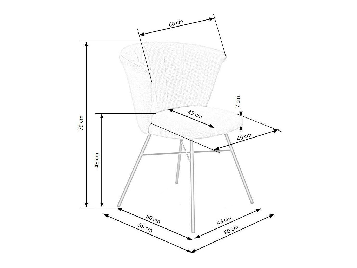 Chair Houston 1282 (Beige)