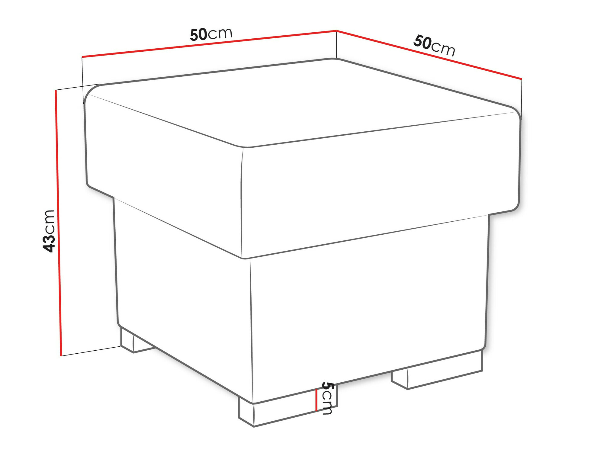 Σκαμπό σαλονιού Ovos (Crown 17)