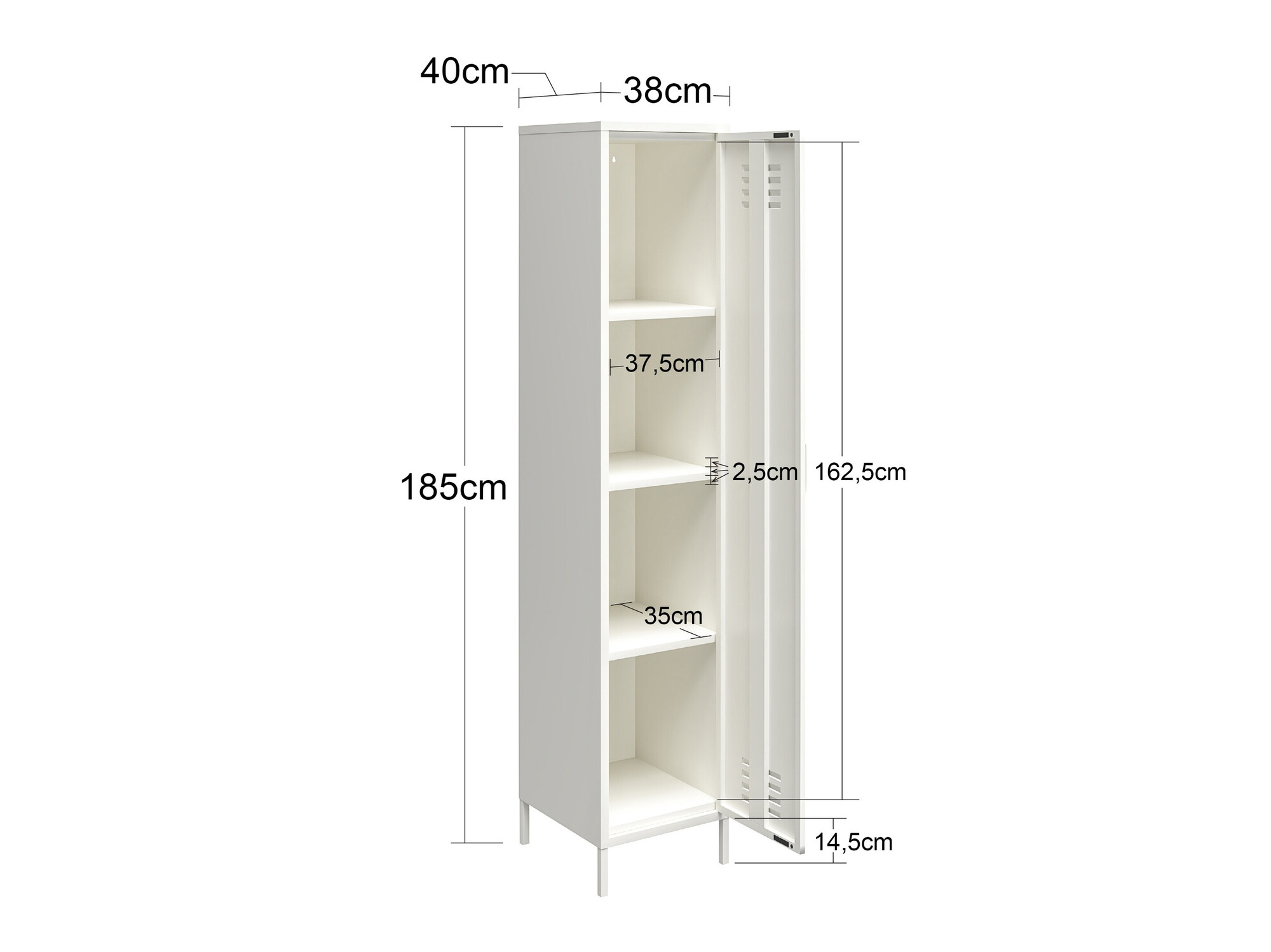 Βιβλιοθήκη Ophfere 103 (Μαύρο)
