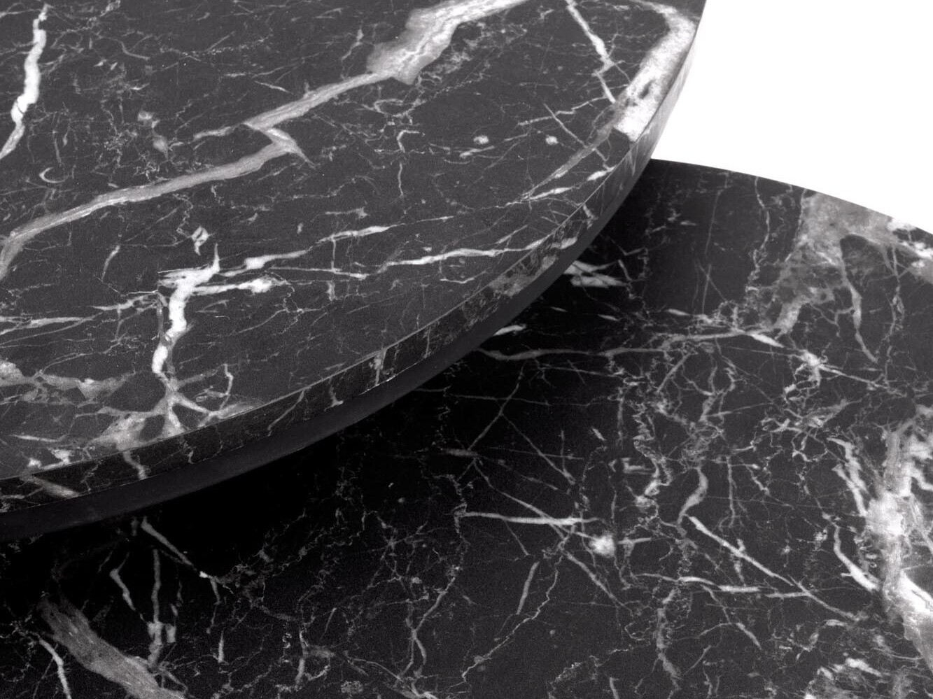 Σετ τραπεζιών σαλονιού Houston 1832 (Μαύρο μάρμαρο)