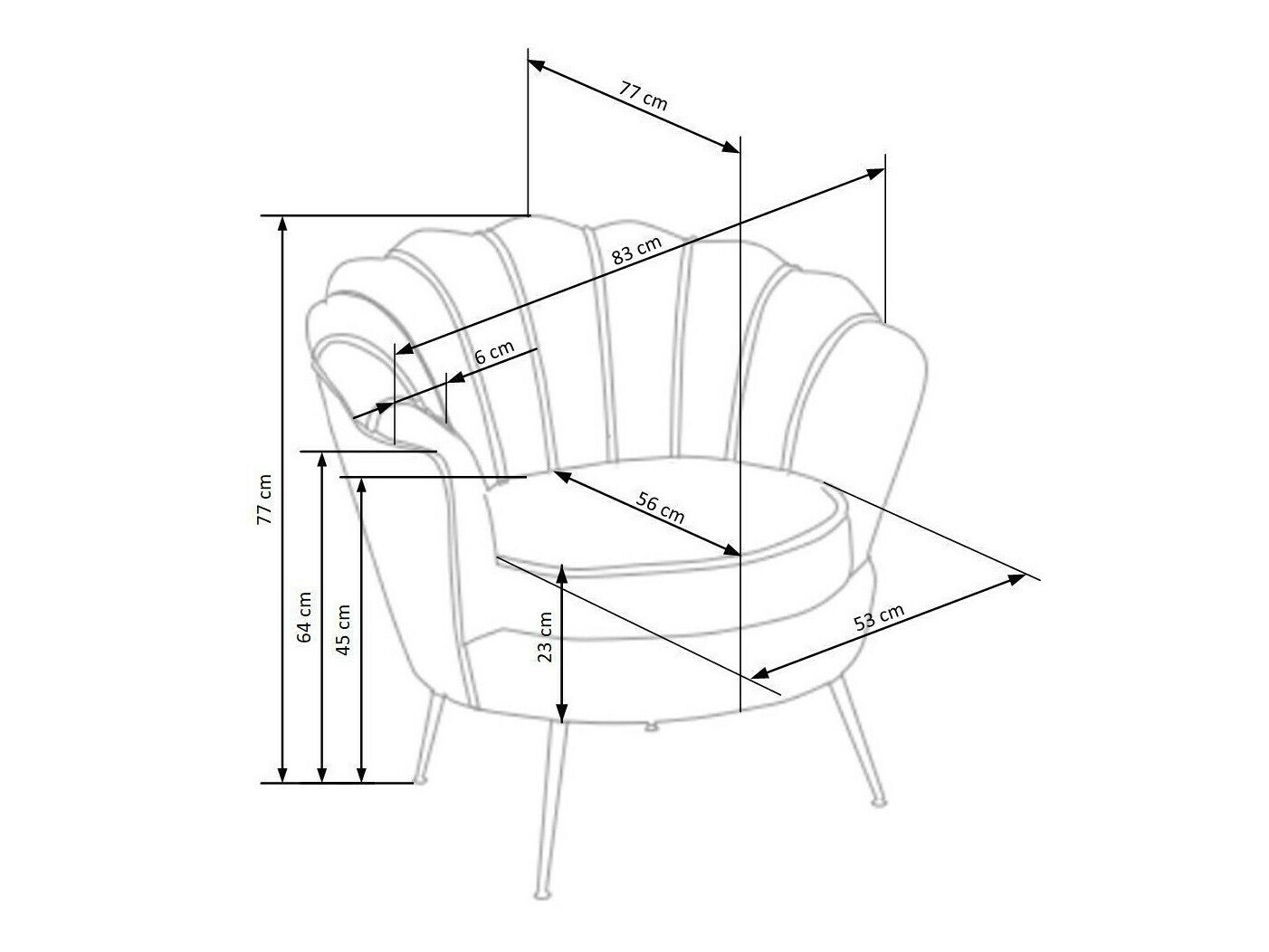 Armchair Houston 828 (Pink)