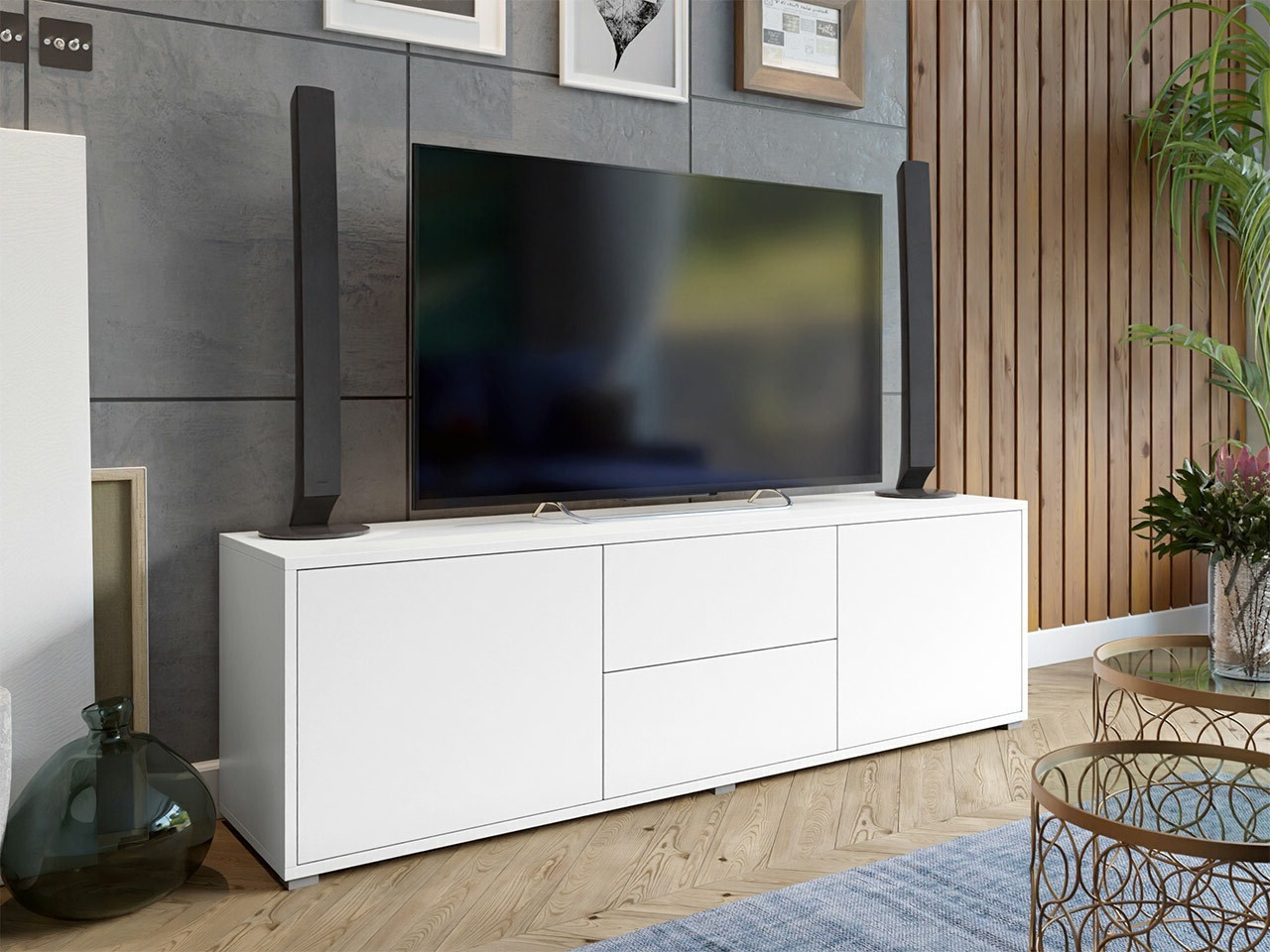 TV stand Comfivo Tutela (White)