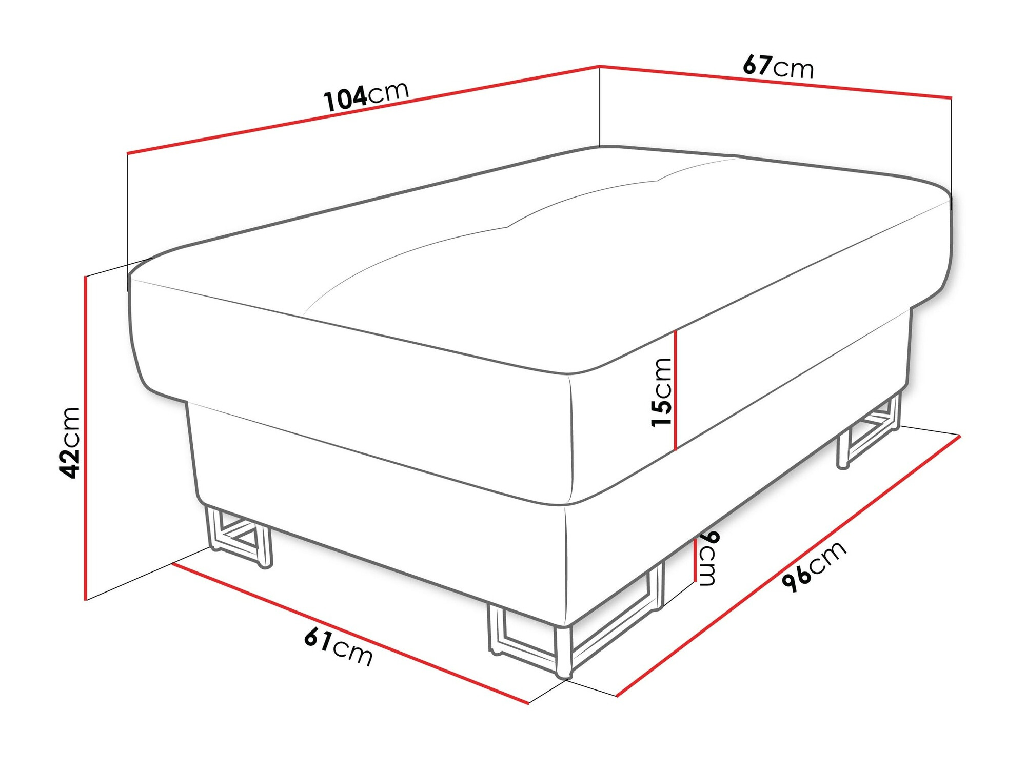 Ταπετσαρισμένος πάγκος Comfivo 238 (Magic Velvet 2216)