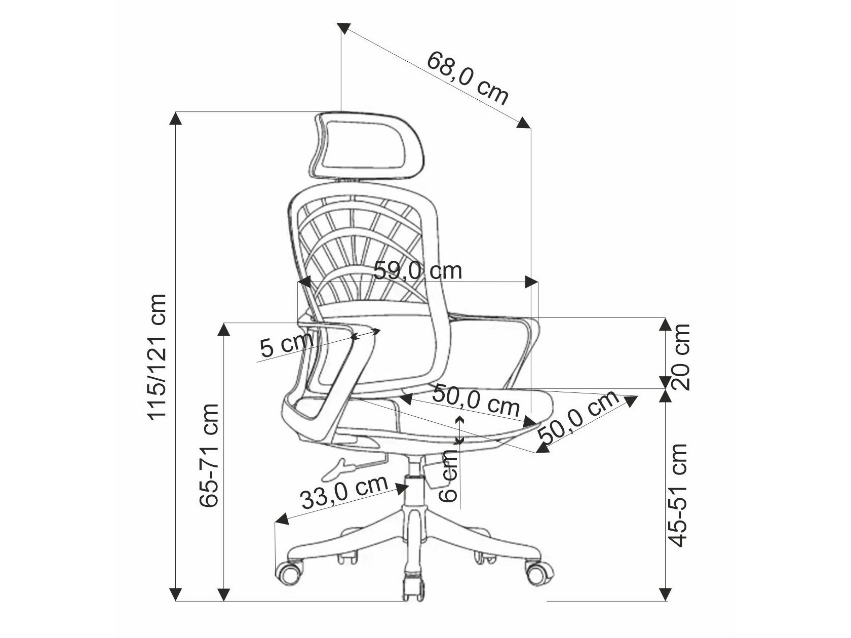 Office chair Houston 1836