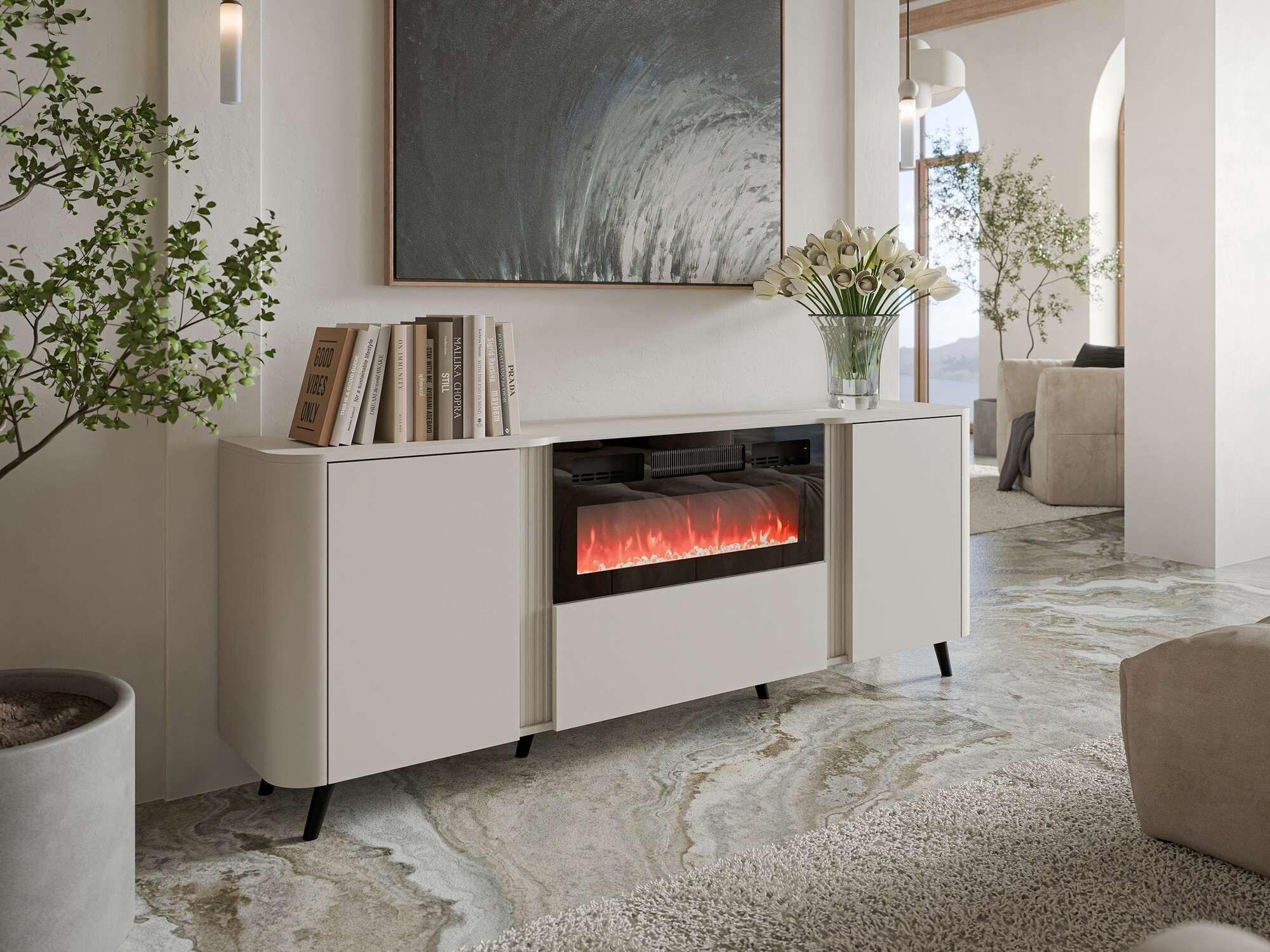 Μπουφέ Modus I (Κασμίρι + Μαύρο)