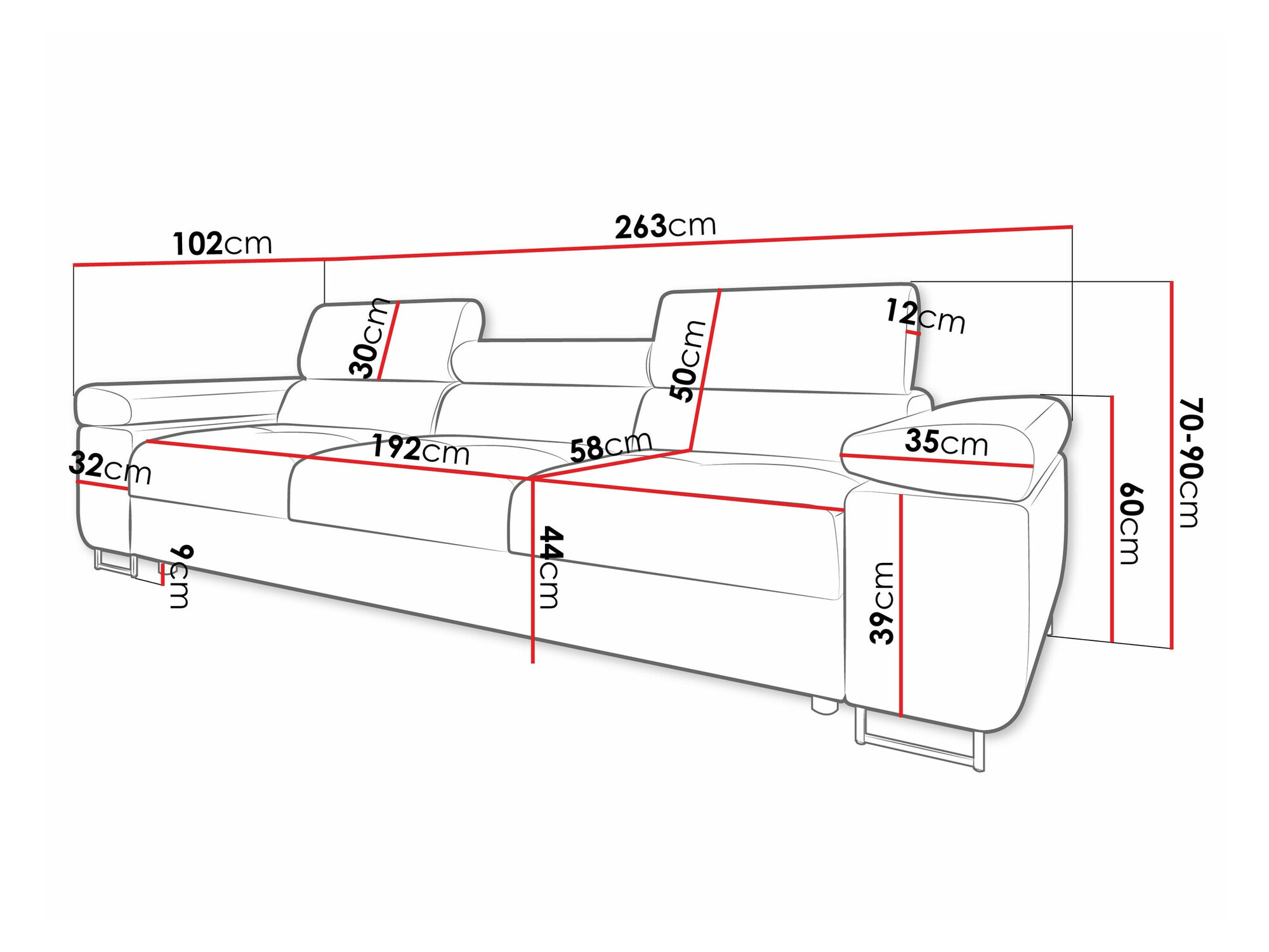 Καναπές Comfivo Vinetum III (Flow 06)