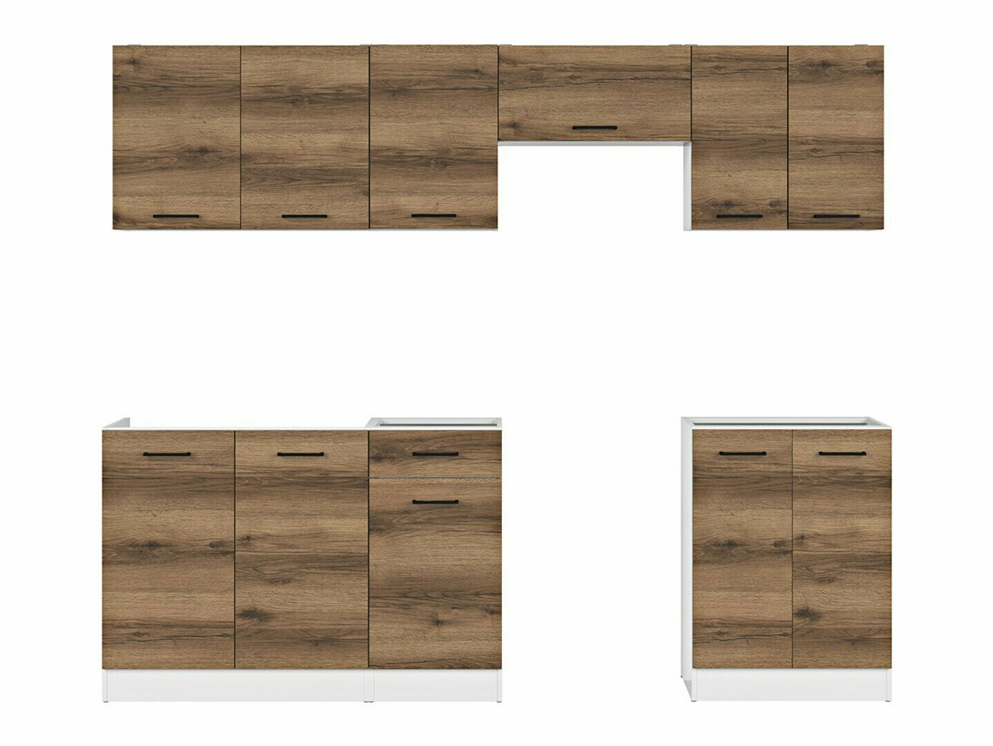 Kitchen set Boston 498 (Dark Delano oak)