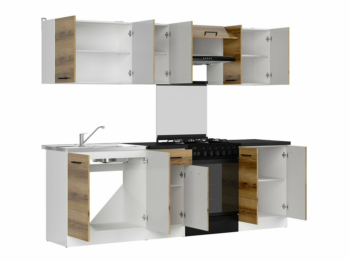 Kitchen set Boston 498 (Dark Delano oak)
