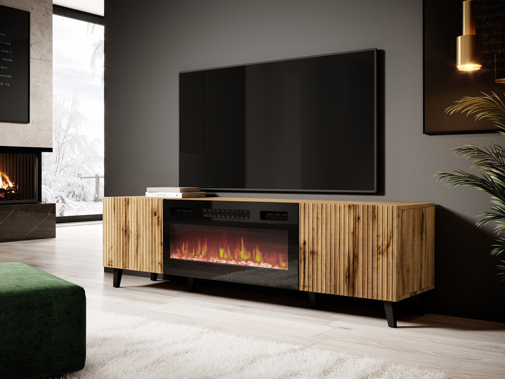 TV stand Comes II (Wotan Oak)