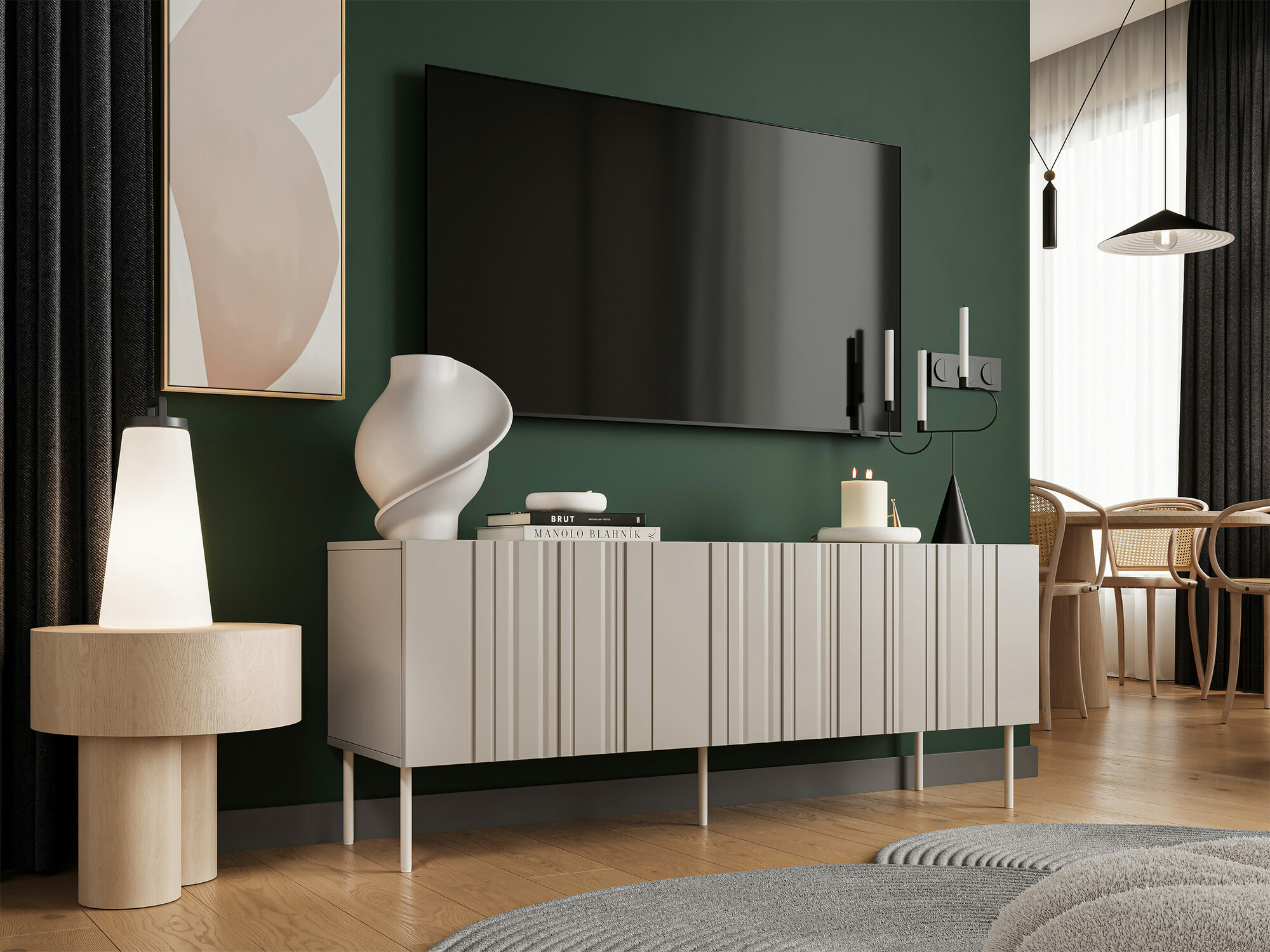 TV stand Evavese 102 (Beige)