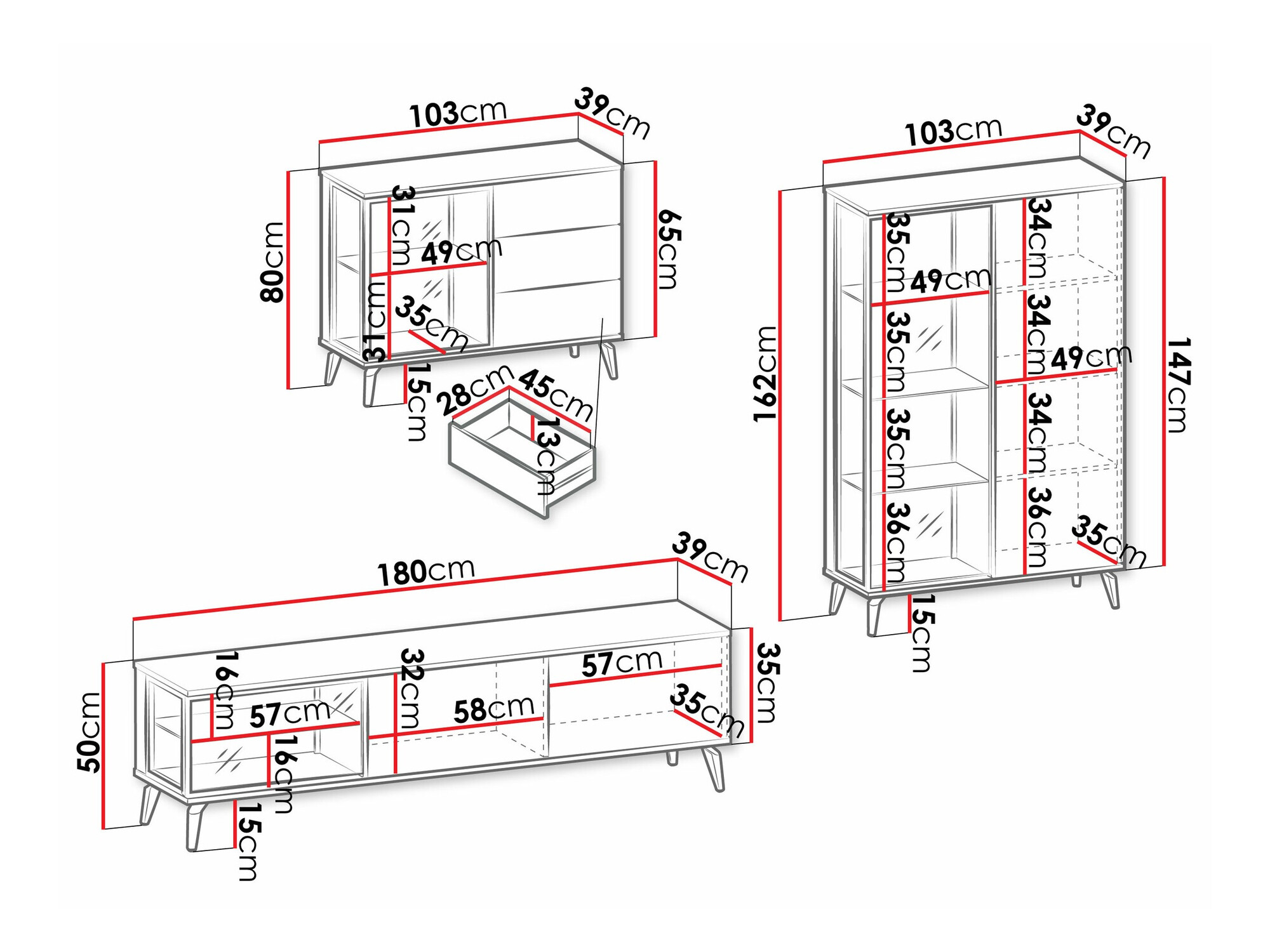 Σετ επίπλων σαλονιού Argentas