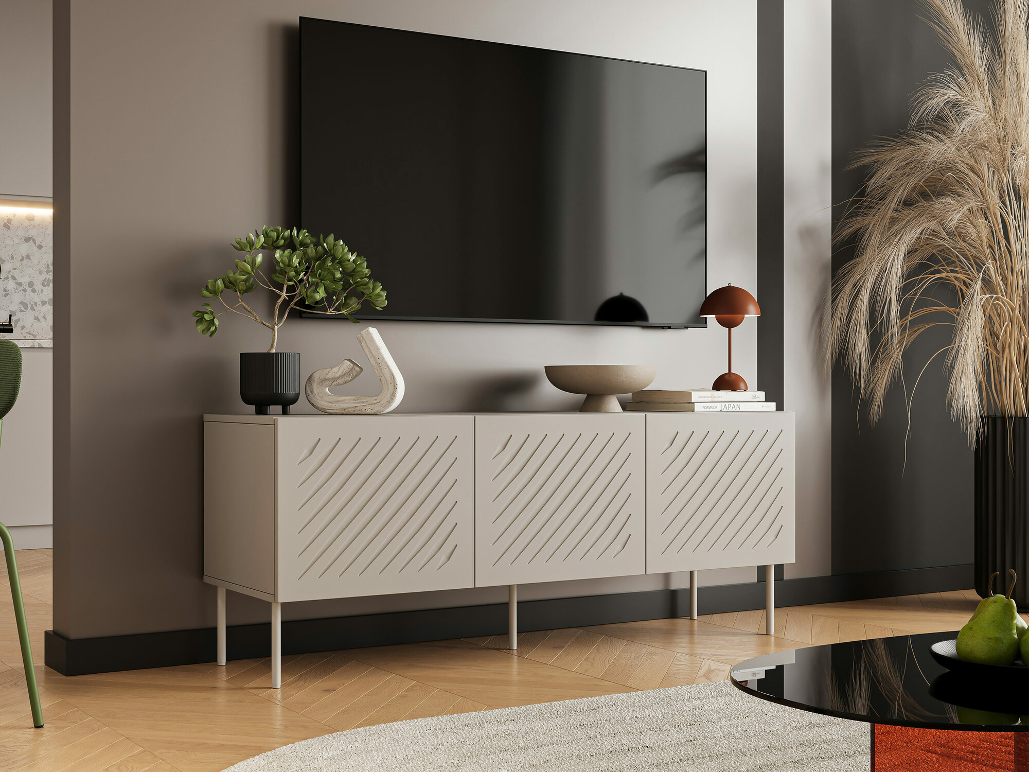 TV stand Tolfelo 102 (Beige)