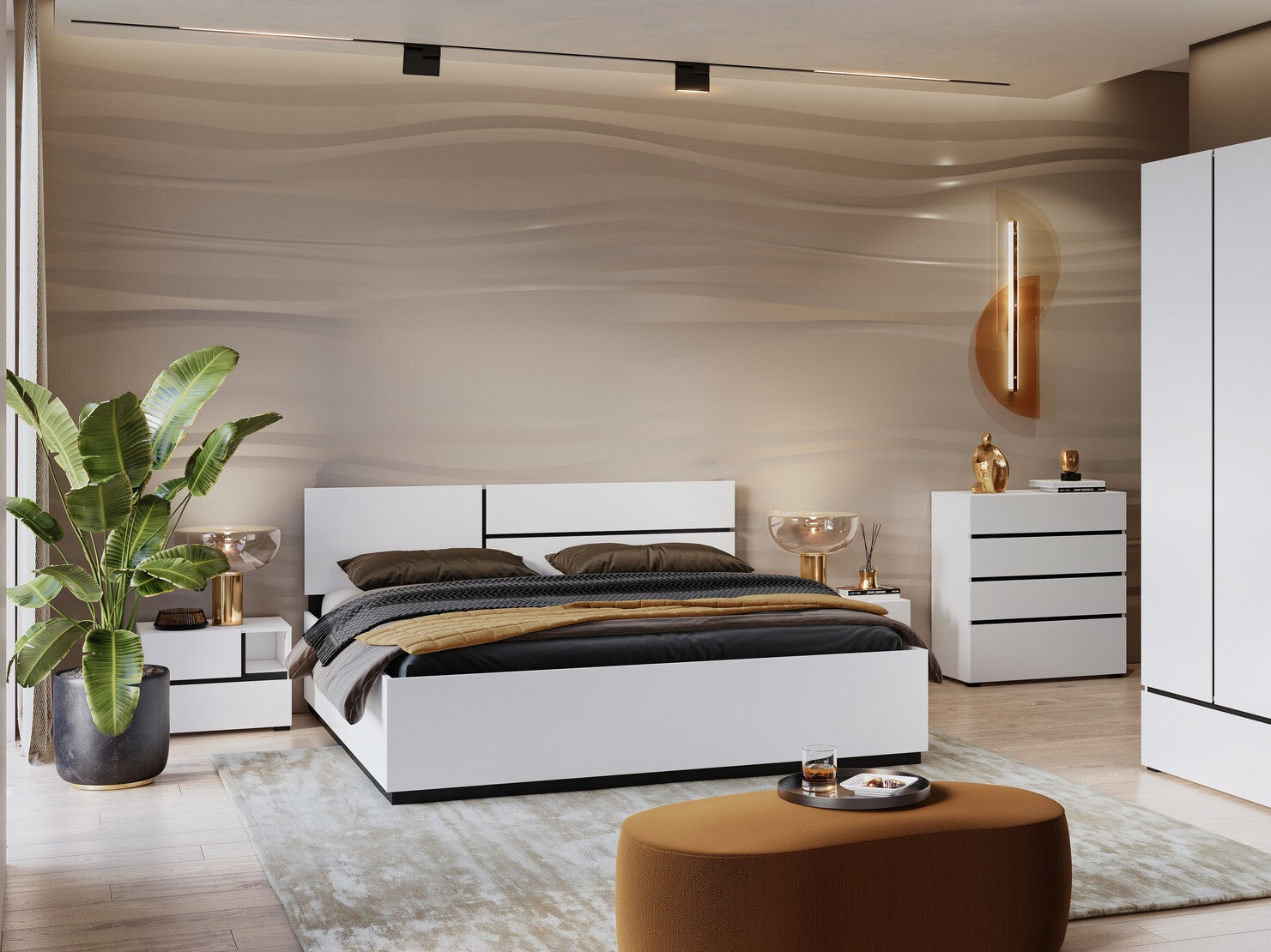 Chest of drawers Alfere 121 (White)