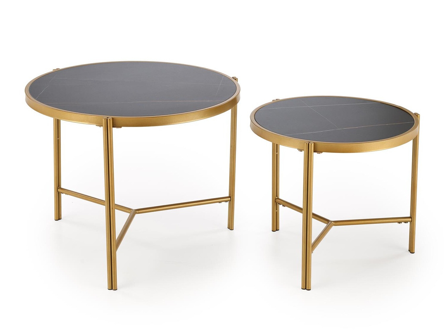 Σετ τραπεζιών σαλονιού Houston 1867 (Μαύρο μάρμαρο)