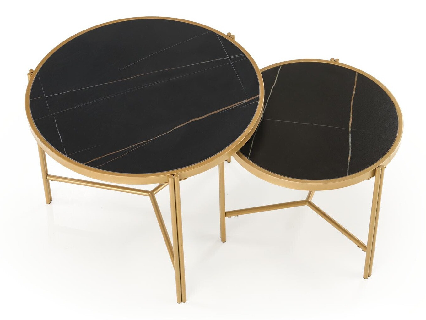 Σετ τραπεζιών σαλονιού Houston 1867 (Μαύρο μάρμαρο)