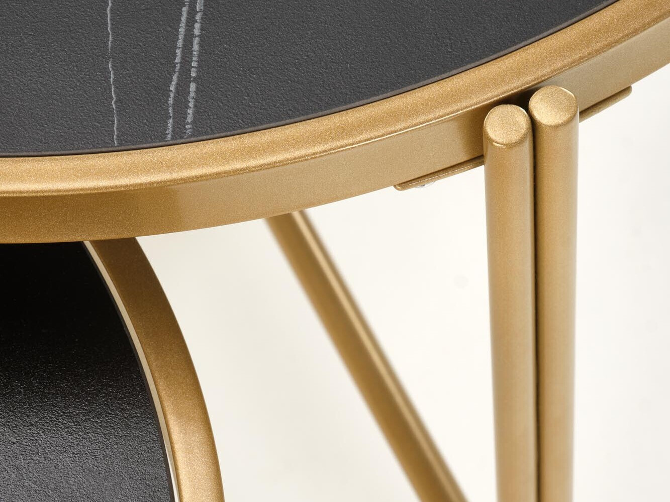 Σετ τραπεζιών σαλονιού Houston 1867 (Μαύρο μάρμαρο)