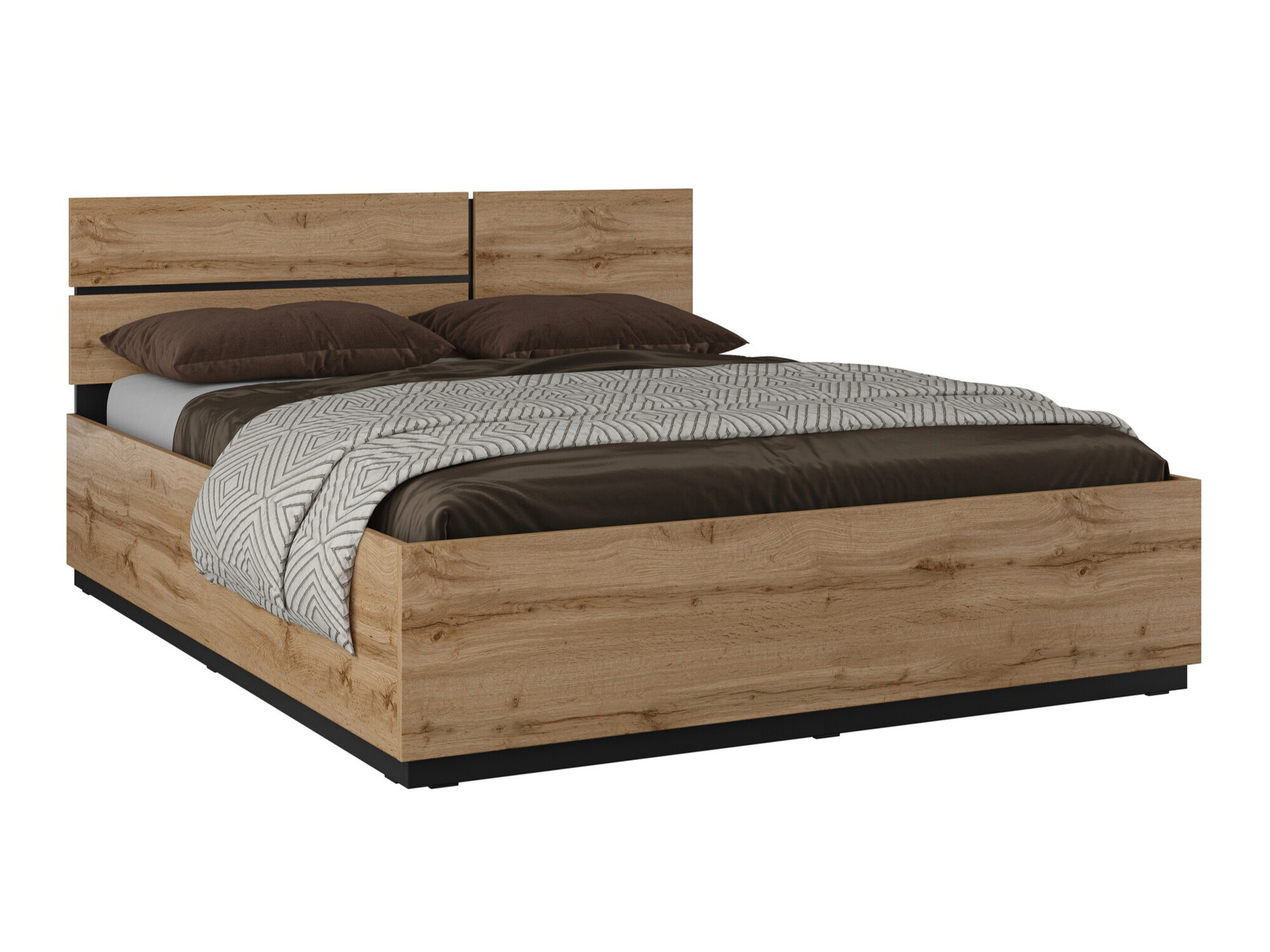 Κρεβάτι Alfere 123 (Δρυς wotan)