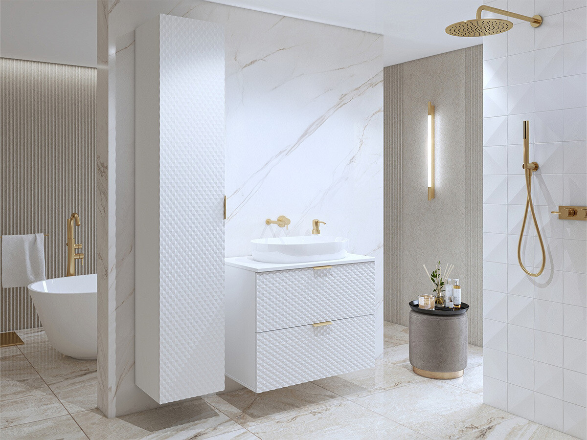 Bathroom set Liretu 104 (White)