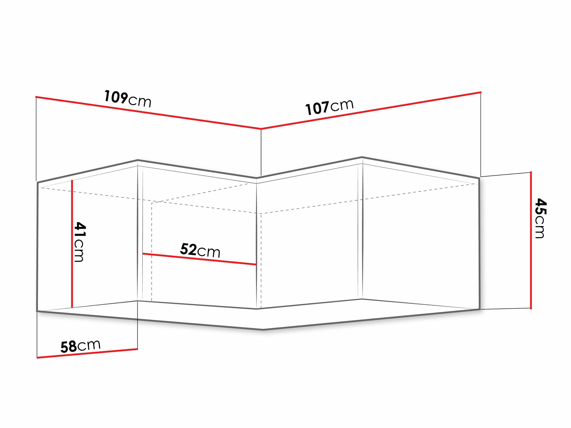 Corner cabinet Ophdome 112