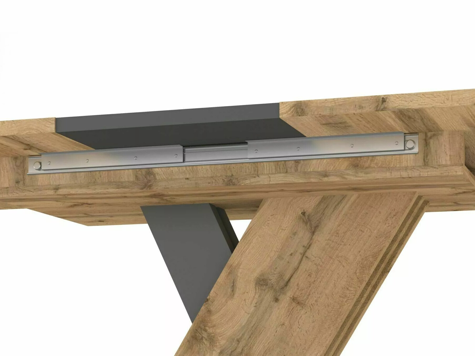 Table Detroit 568 (Artisan oak + Anthracite)