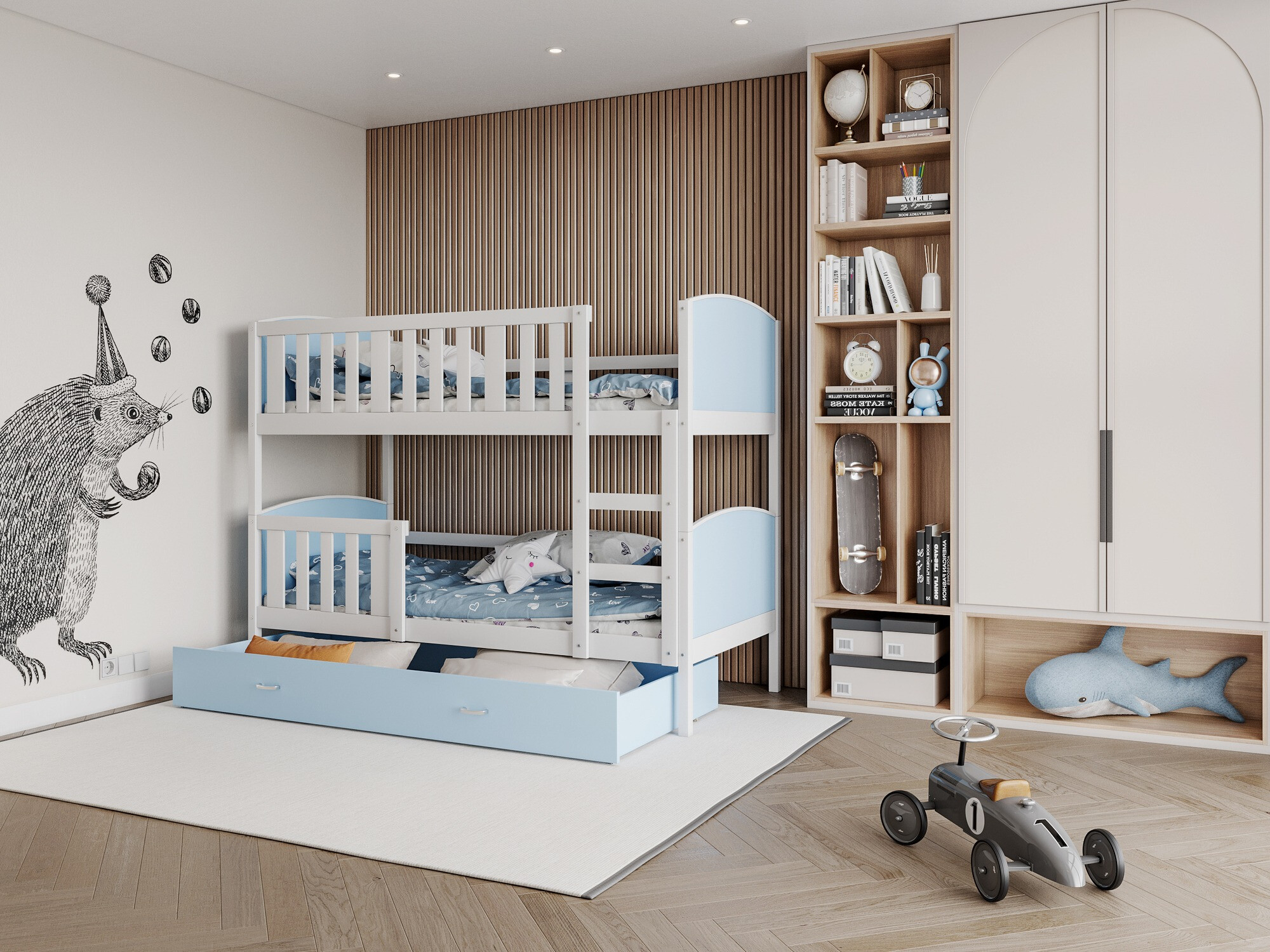 Bunk bed Aurora 113 (White)