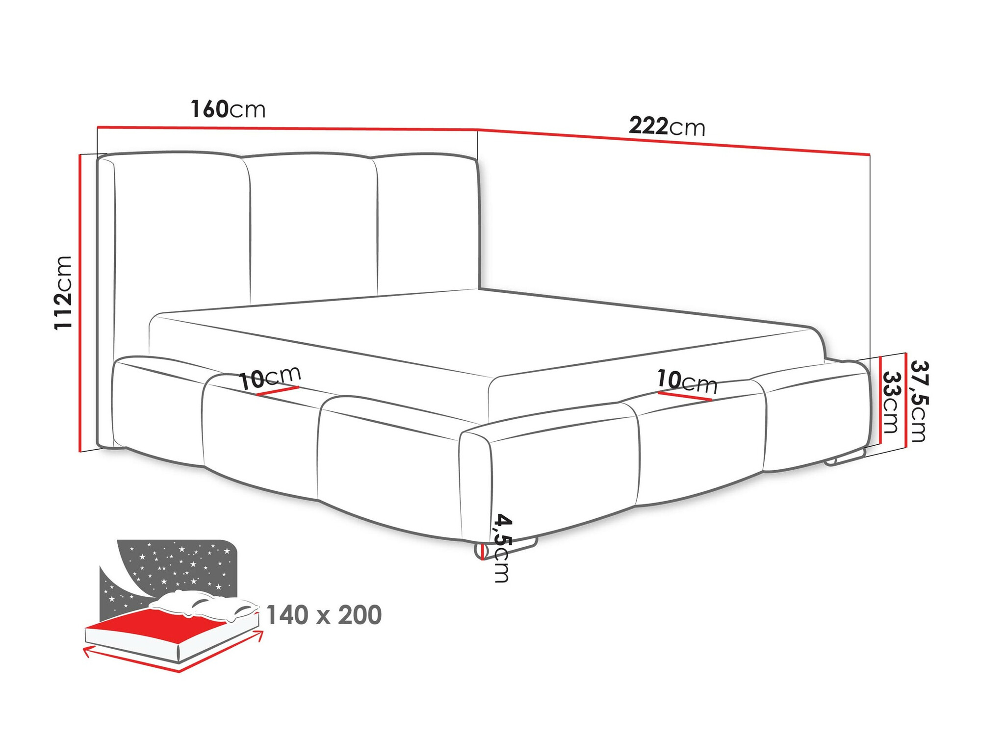 Κρεβάτι Comfivo Fabrica (Kronos 19)
