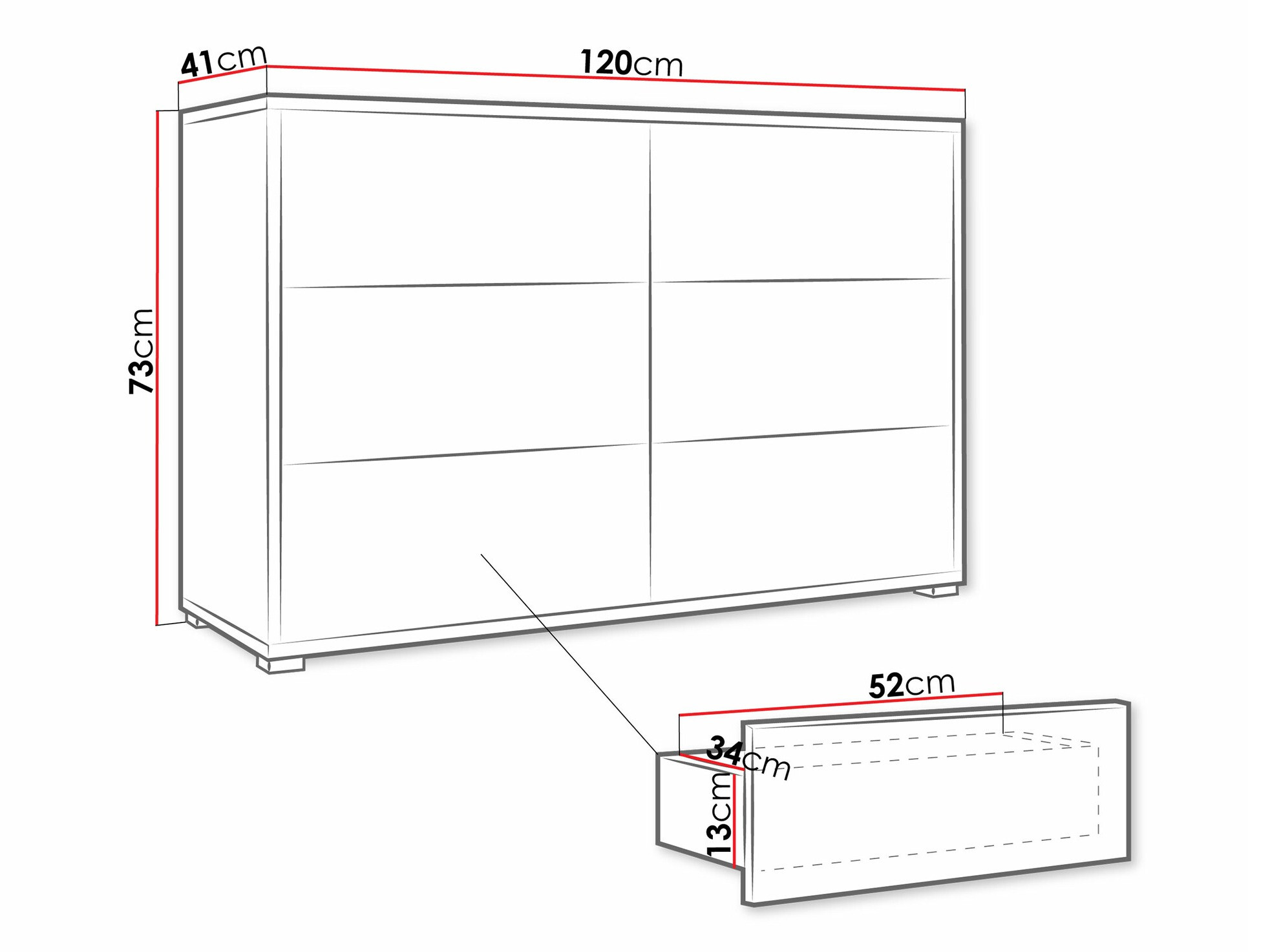 Συρταριέρα Comfivo Tutela II (Κασμίρι)