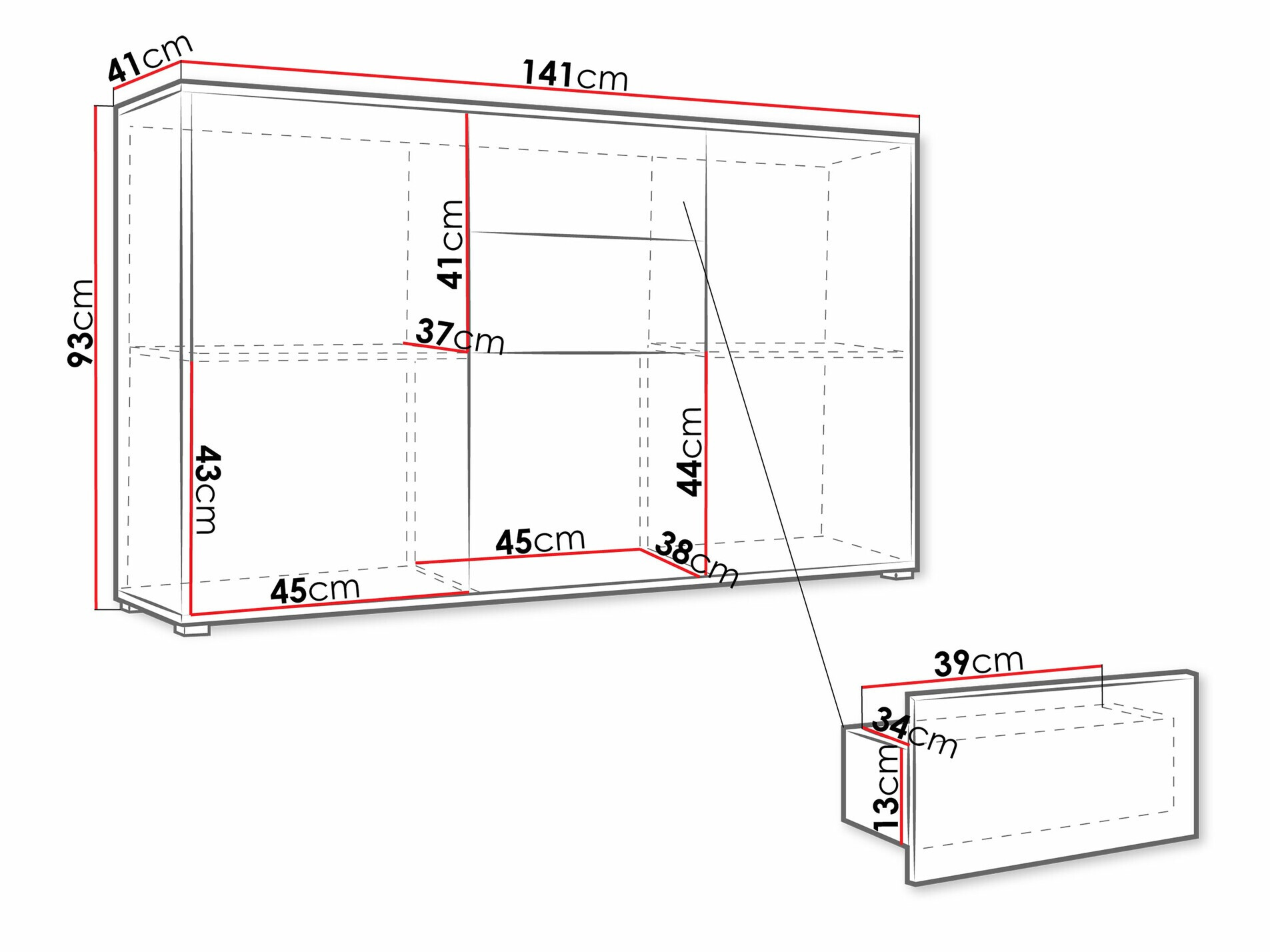 Συρταριέρα Comfivo Tutela (Κασμίρι)
