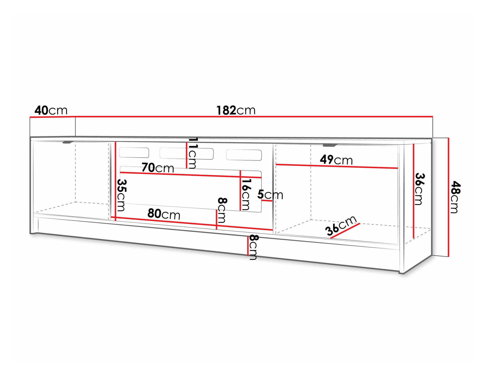 Έπιπλο τηλεόρασης Comfivo Papilio II (Μπεζ)