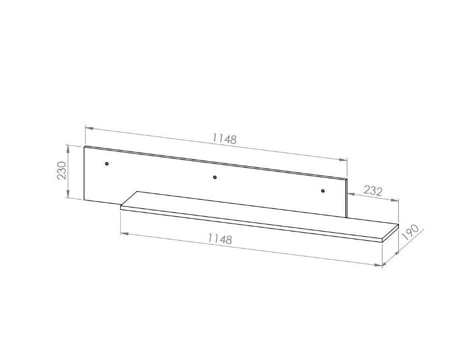 Wall shelf Alcala 112