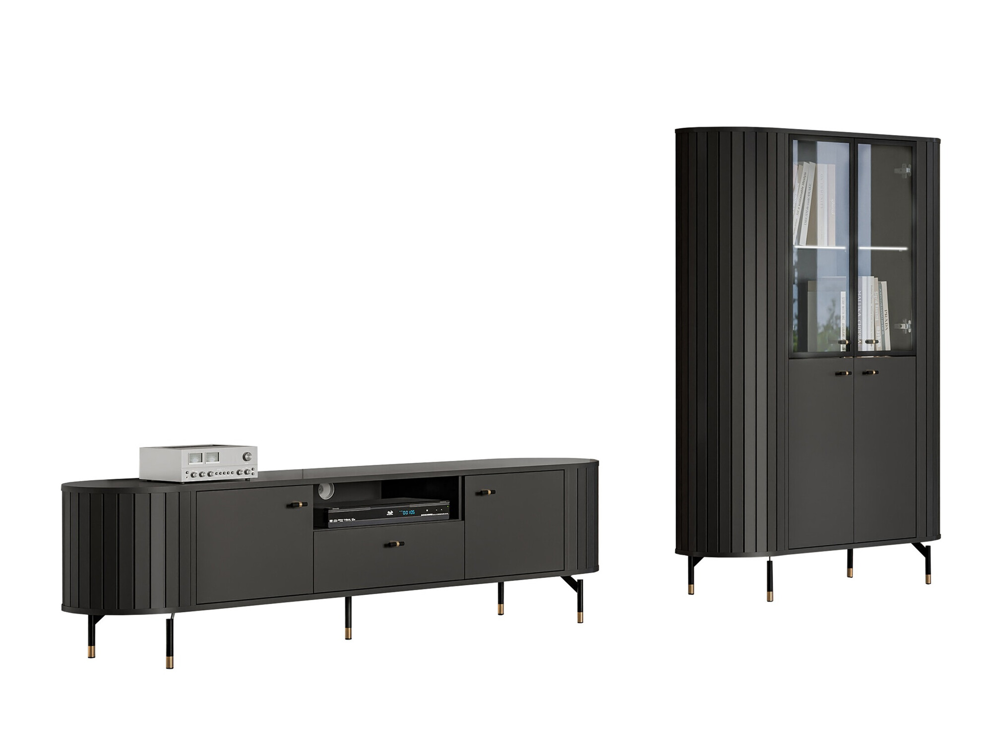 Living room set Novmono 108 (Black)