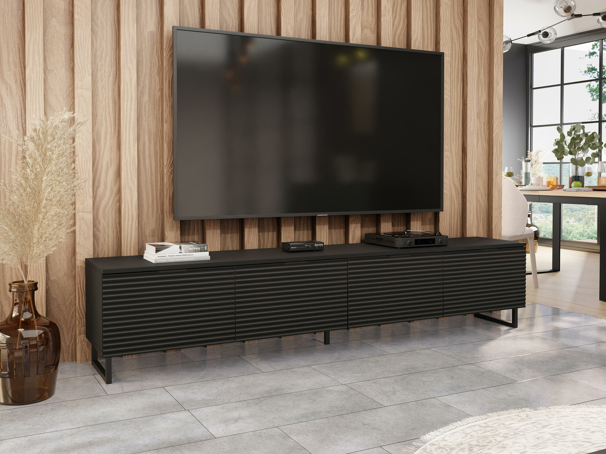TV stand Scientia II (Black + Graphite)
