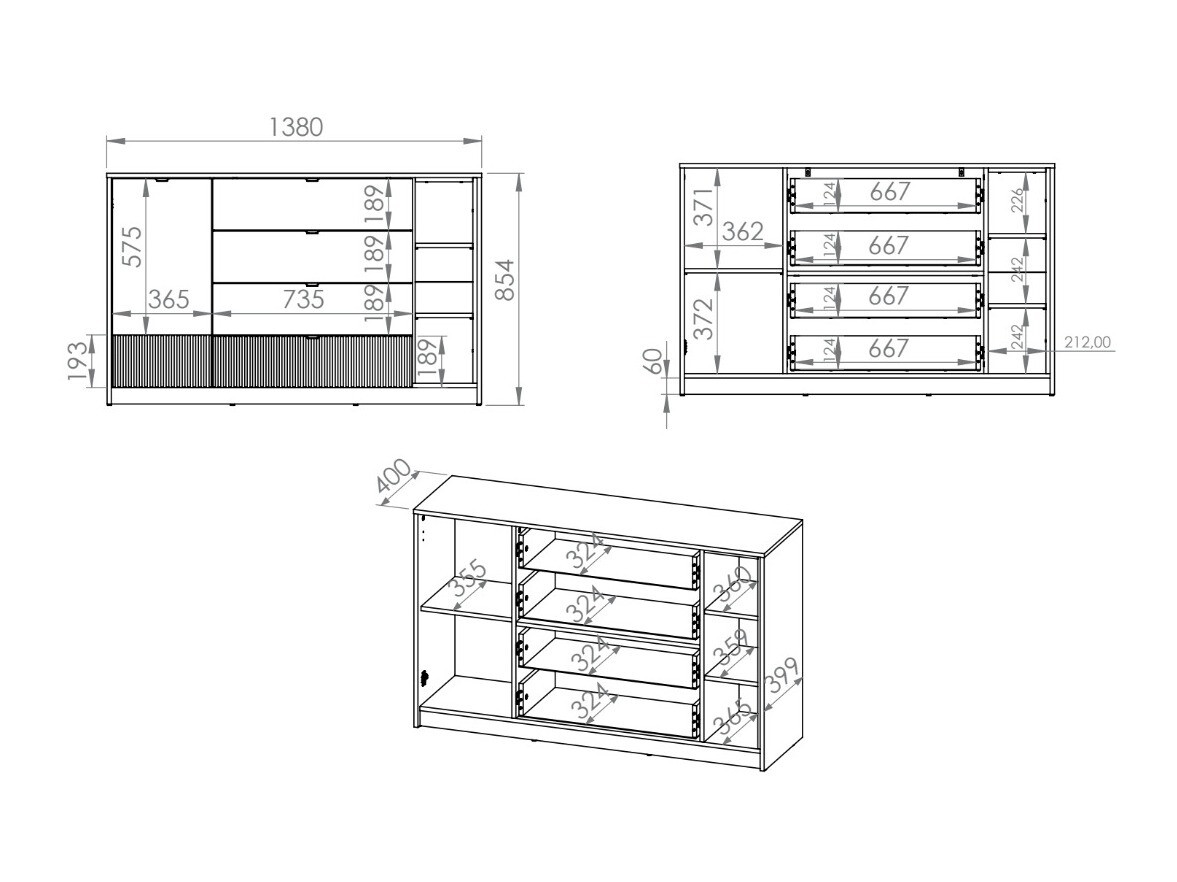 Chest of drawers Orlviro 101