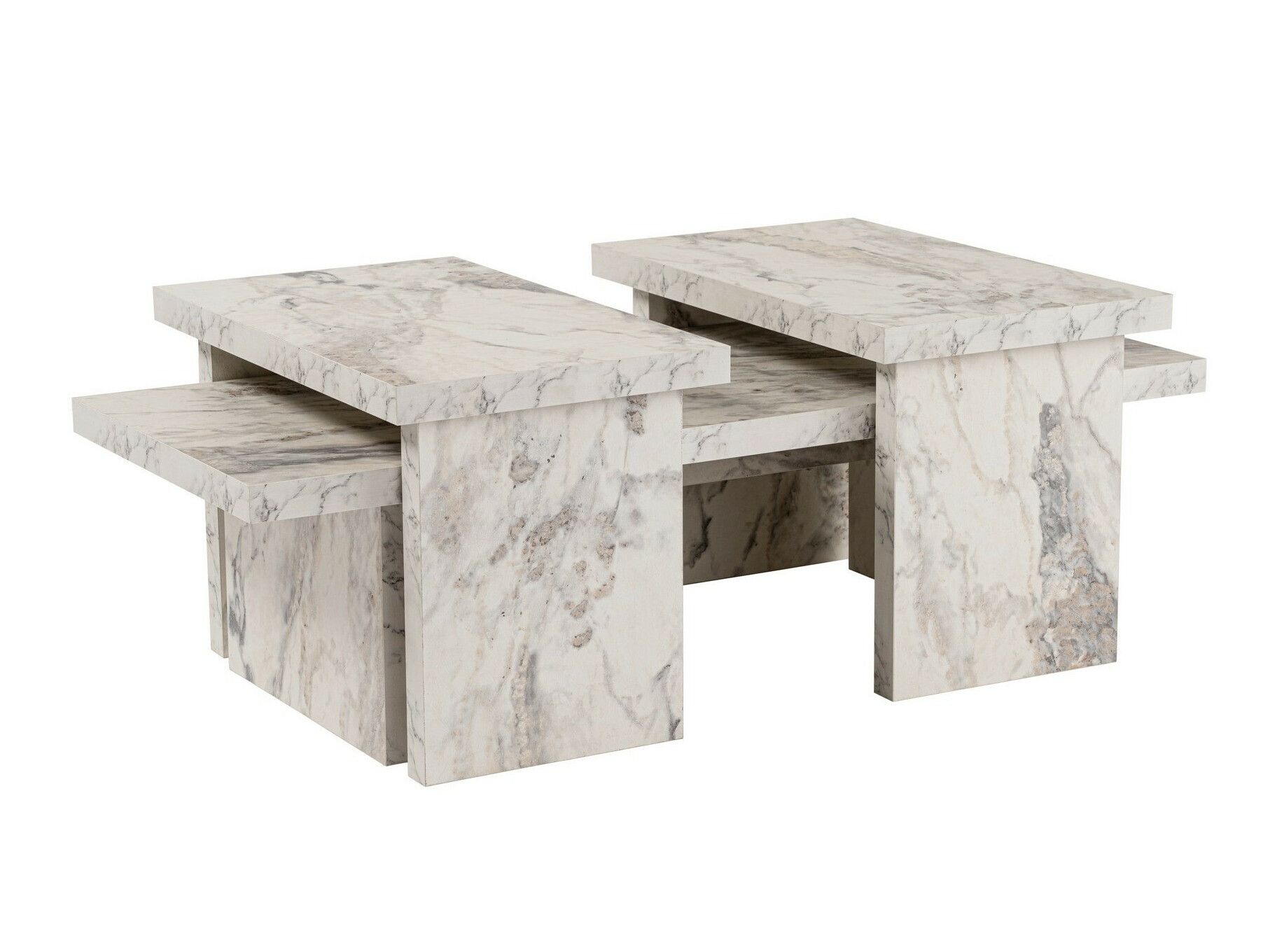 Τραπεζάκι σαλονιού Novato 103 (Λευκό μάρμαρο)