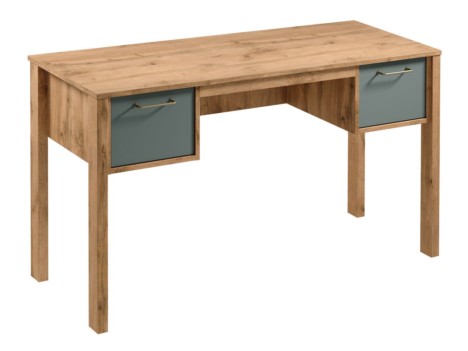 Desk Venmelu 100 (Wotan Oak + Green)