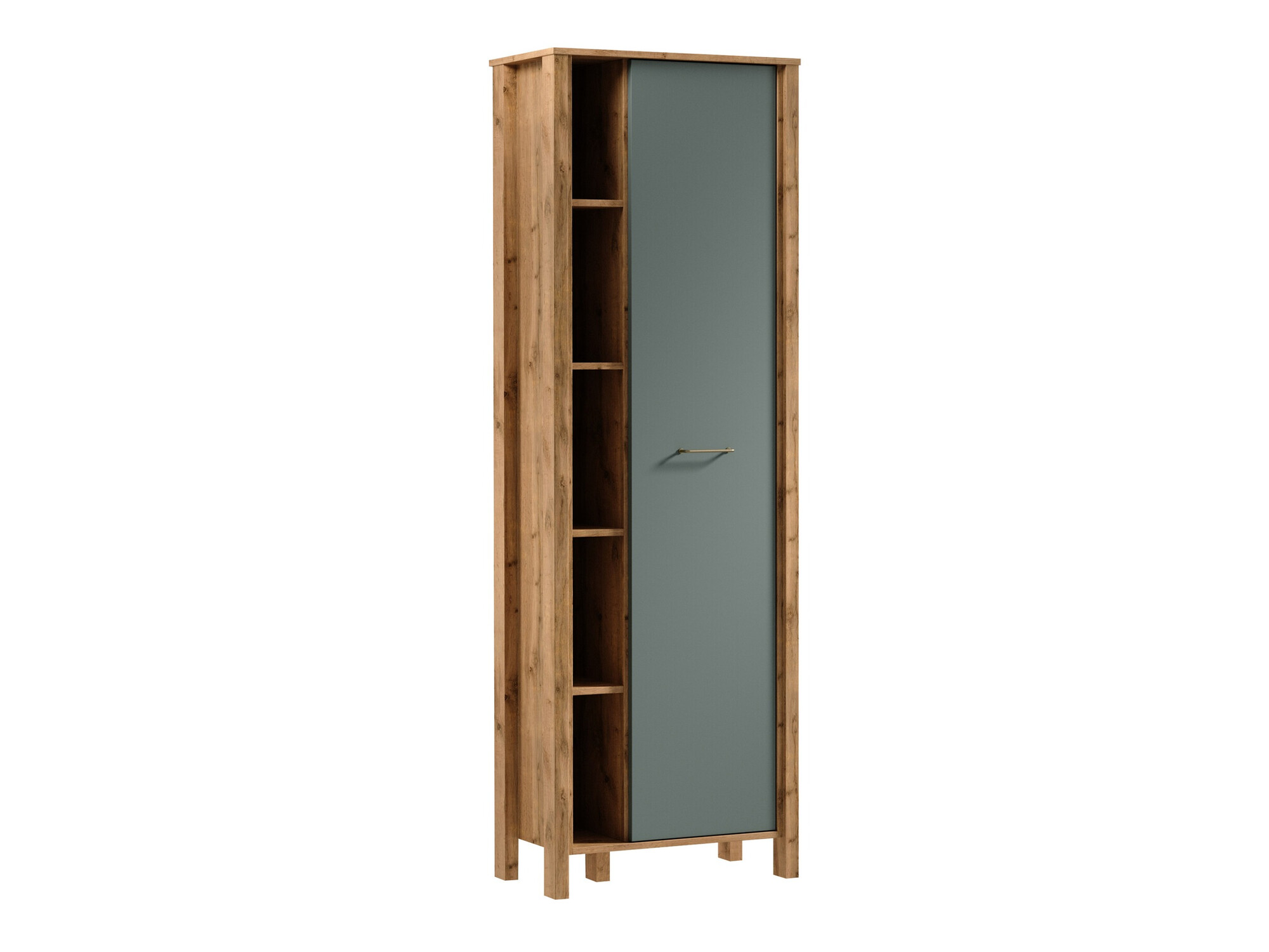 Bookcase Venmelu 109 (Wotan Oak + Green)