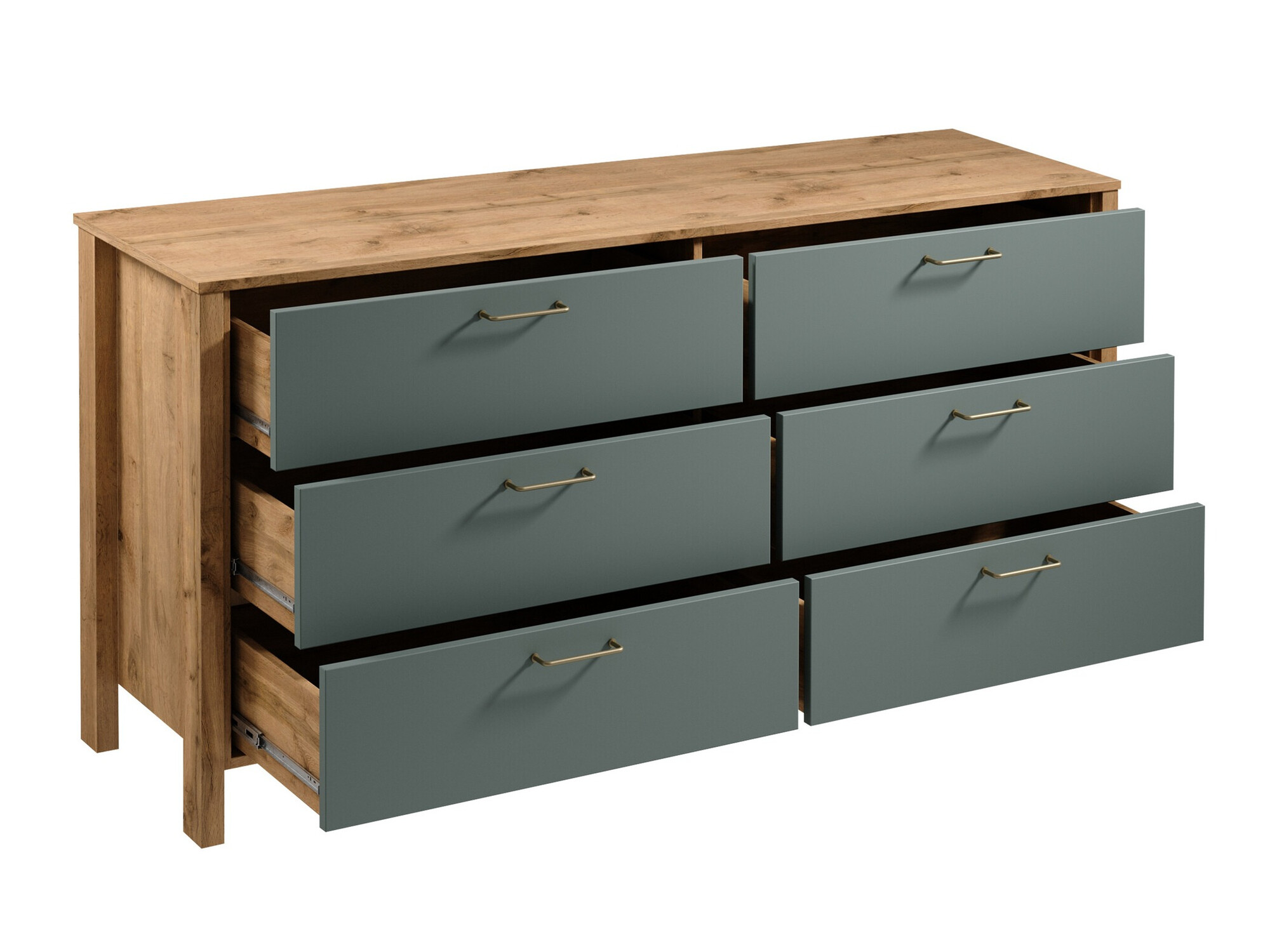 Bedroom set Venmelu 117 (Wotan Oak + Beige)