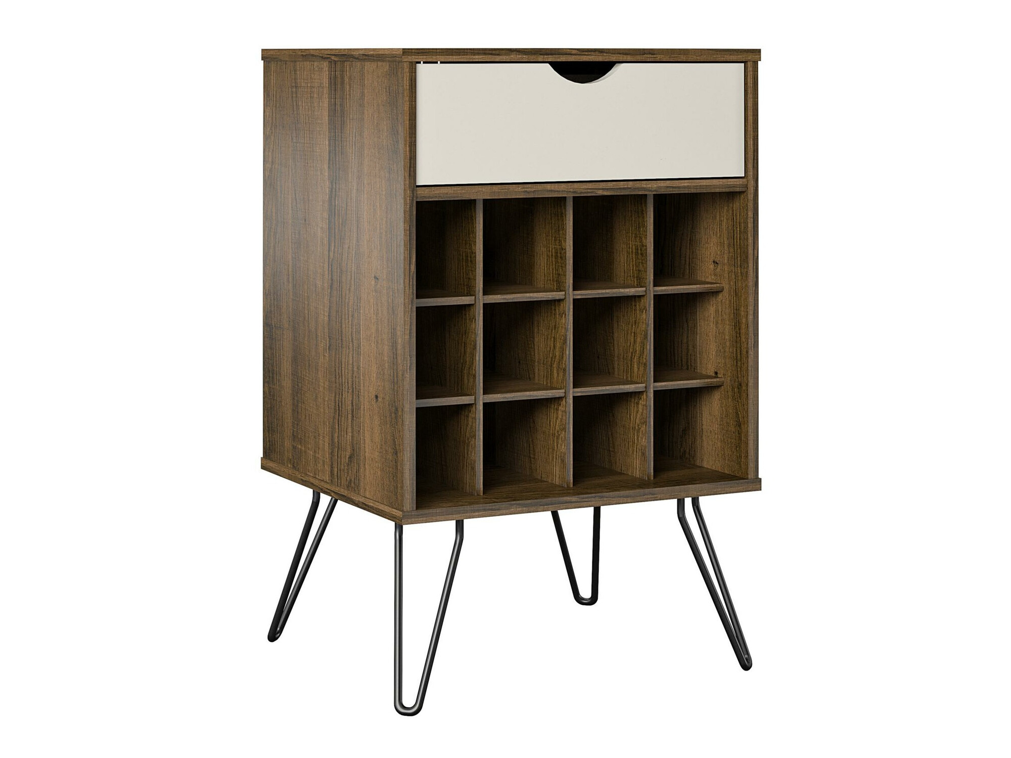 Βοηθητικό τραπεζάκι Novogratz 186 (Δρυς + Άσπρο)