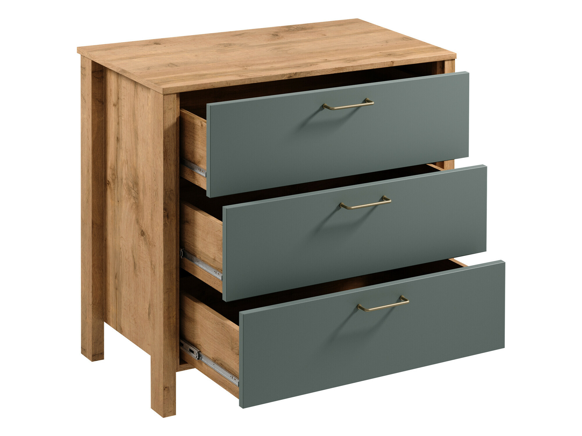 Living room set Venmelu 116 (Wotan Oak + Green)