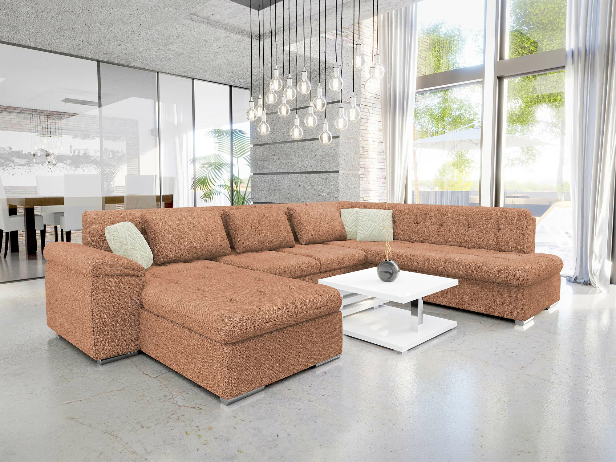 Corner sofa Comfivo Gemma V (Sicuro 35 + Sempre 6)