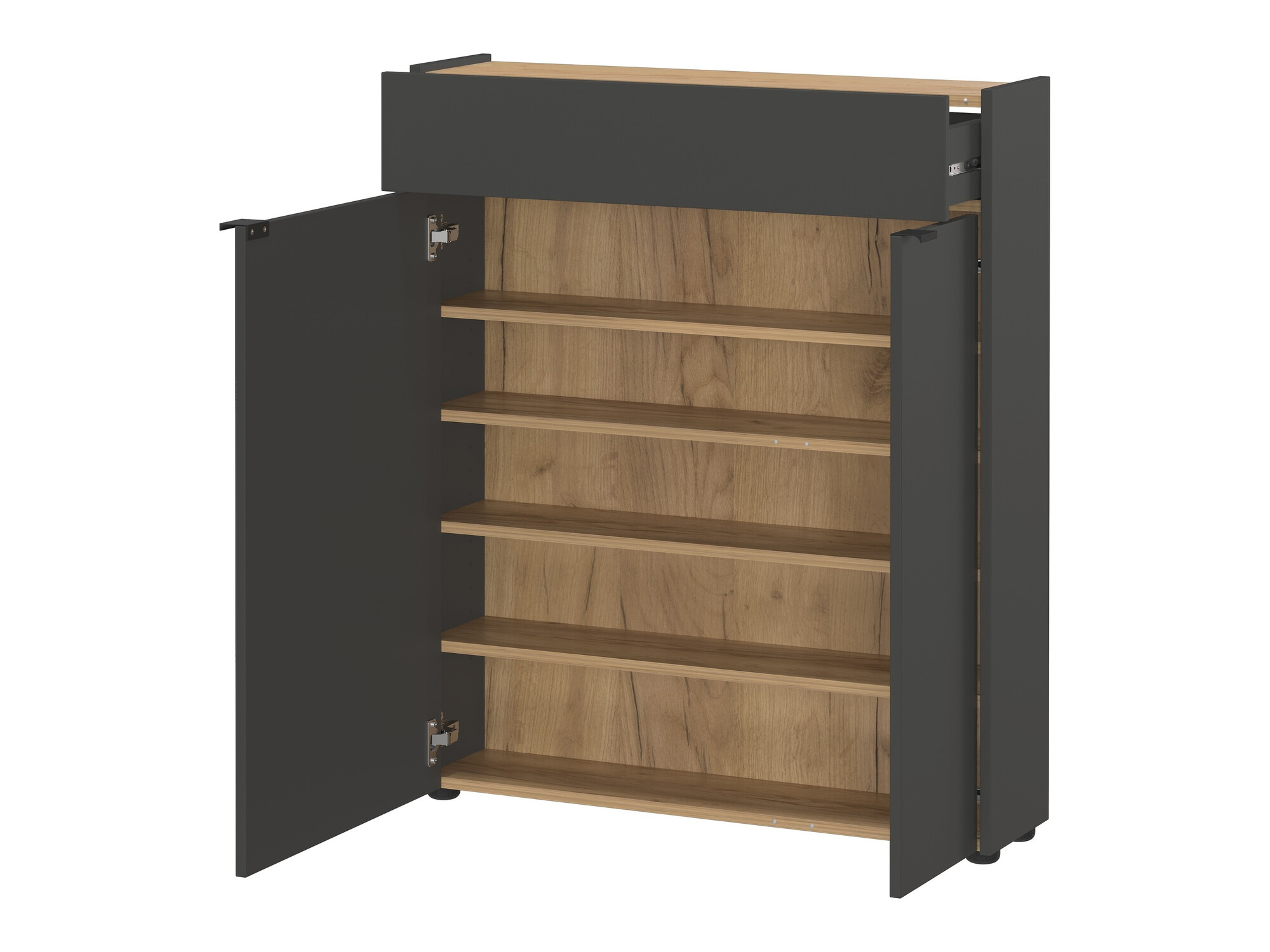 Παπουτσοθήκη Cirsale 110 (Γραφίτης + Navarra δρυς)