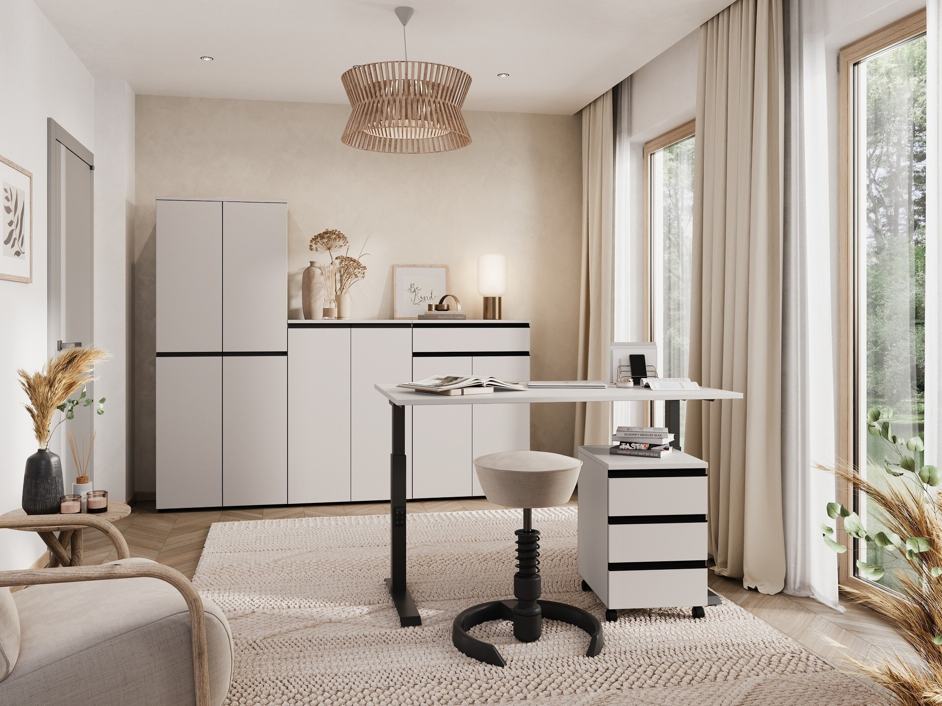 Γραφείο Vesbeno 109 (Κασμίρι + Μαύρο)