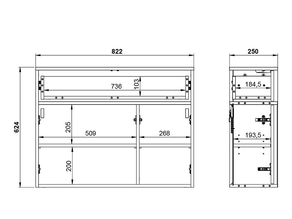 Shoe shelf Tormavo 100